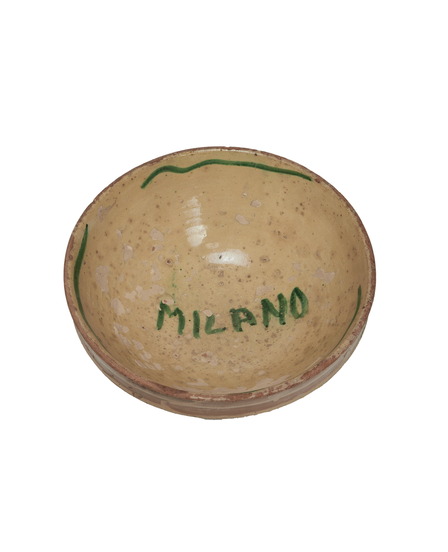 Antique Milano Passata Bowl from Italy made of Ceramic