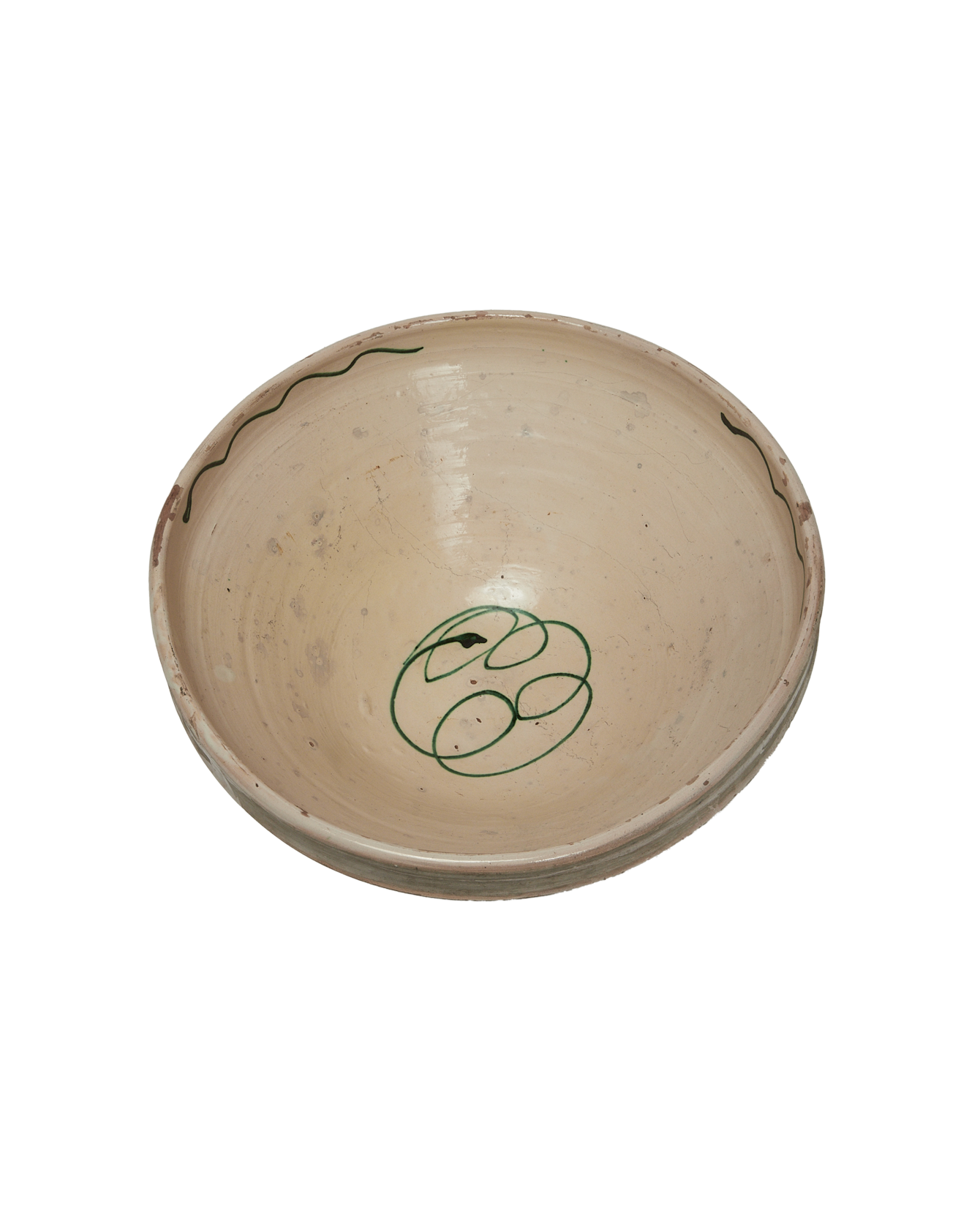 Antique Serpente Passata Bowl from Italy made of Ceramic