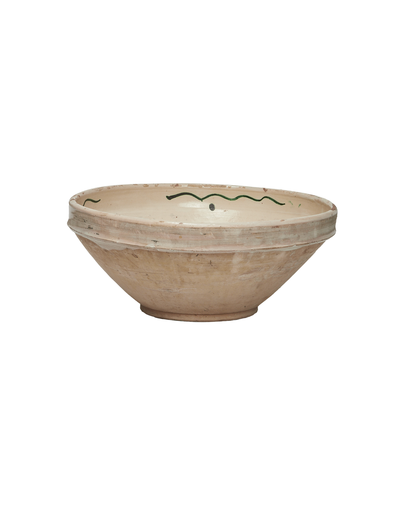 Antique Serpente Passata Bowl from Italy made of Ceramic