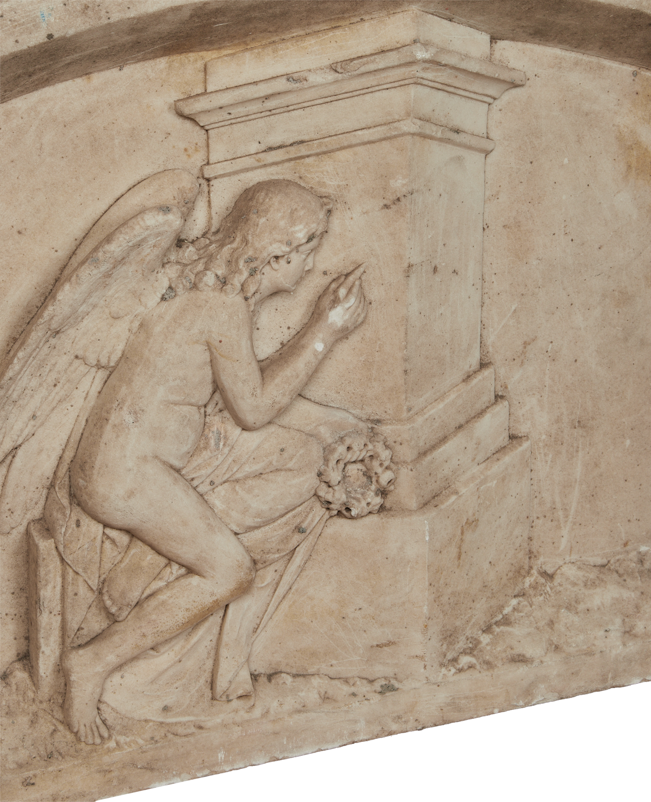 Antique Limestone Plaque from Italy made of Stone