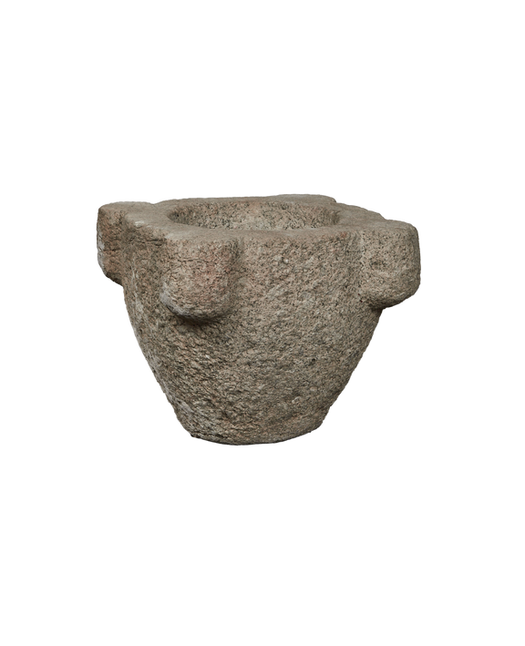 Four Handle Stone Mortar