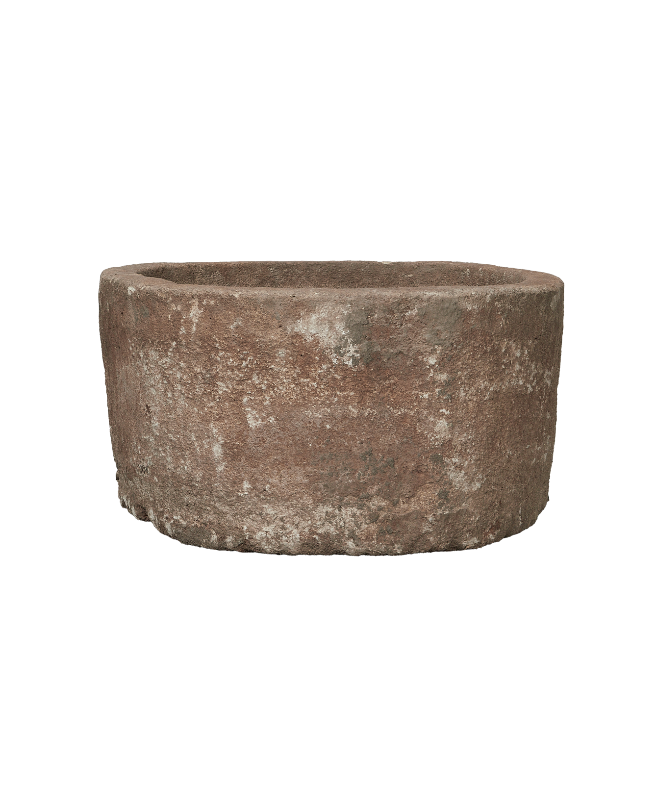 Vintage Limestone Trough - Round from Indonesia - Planters, Fountains, & Water Features