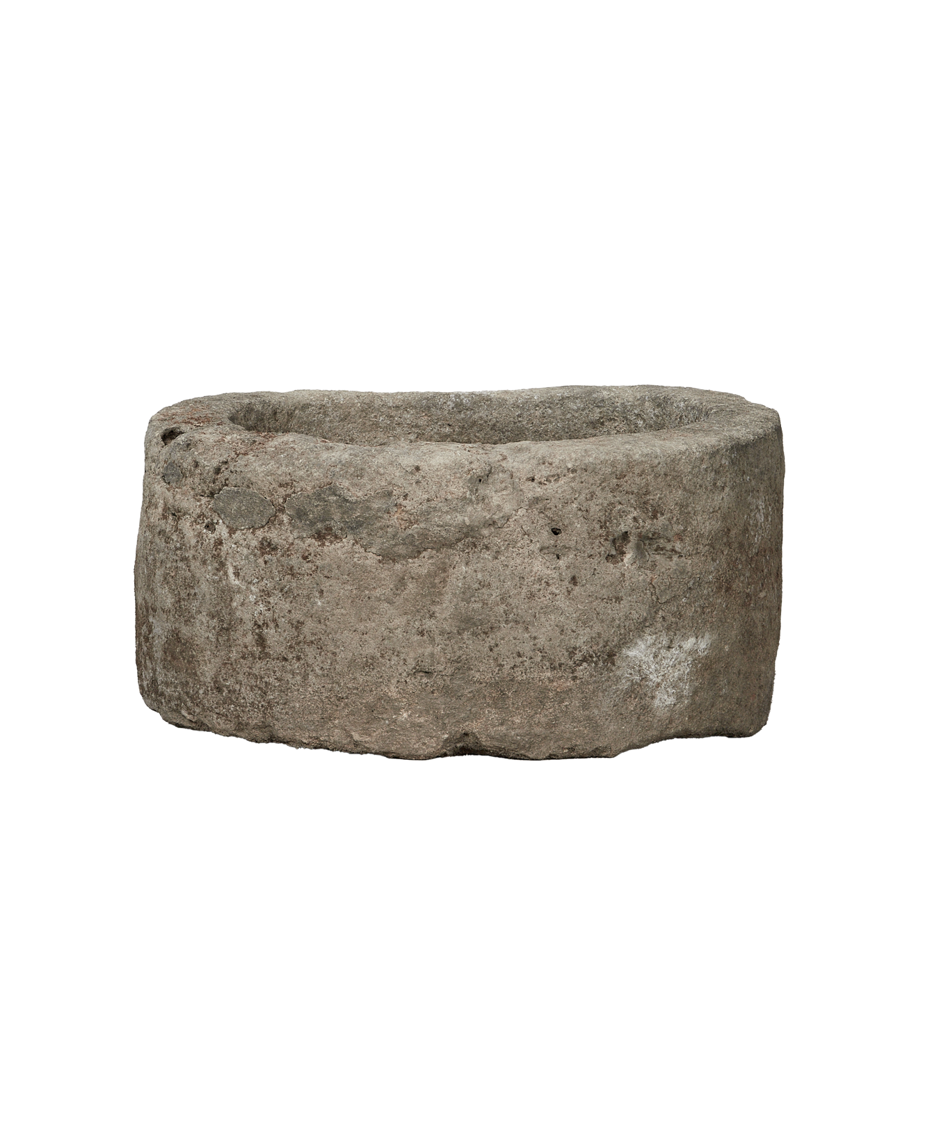 Vintage Limestone Trough - Round from Indonesia - Planters, Fountains, & Water Features