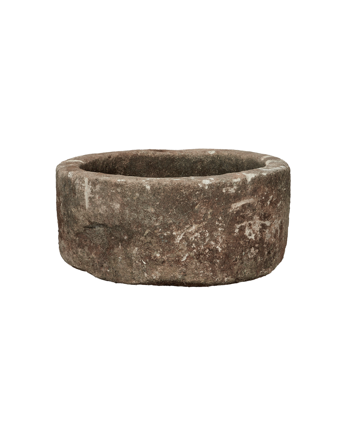 Vintage Limestone Trough - Round from Indonesia - Planters, Fountains, & Water Features