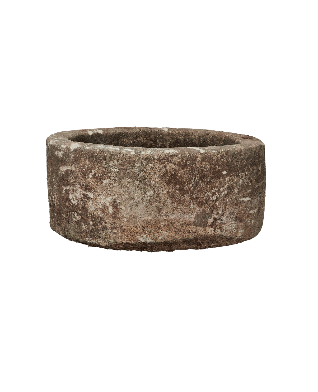 Vintage Limestone Trough - Round from Indonesia - Planters, Fountains, & Water Features