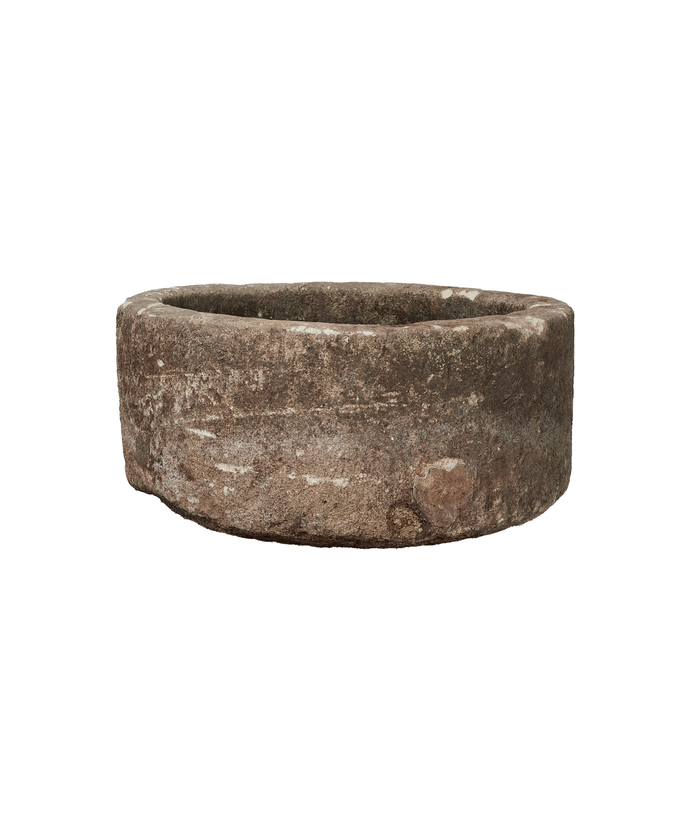 Vintage Limestone Trough - Round from Indonesia - Planters, Fountains, & Water Features