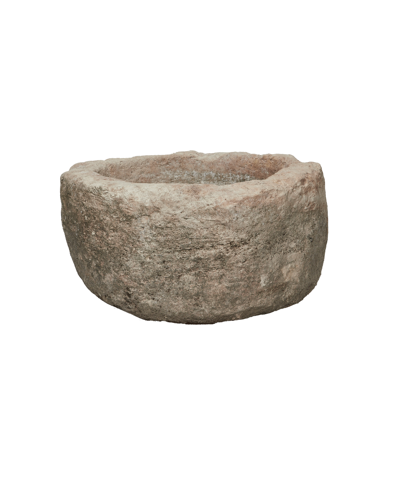 Vintage Limestone Trough - Round from Indonesia - Planters, Fountains, & Water Features