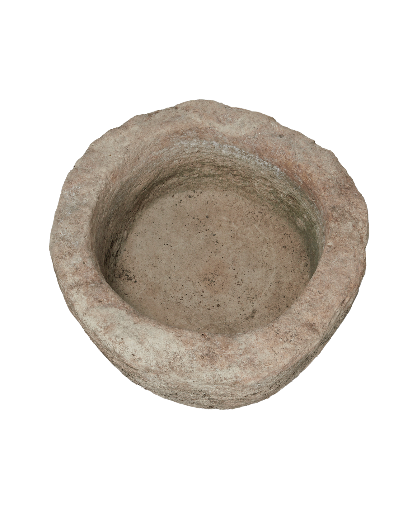 Vintage Limestone Trough - Round from Indonesia - Planters, Fountains, & Water Features