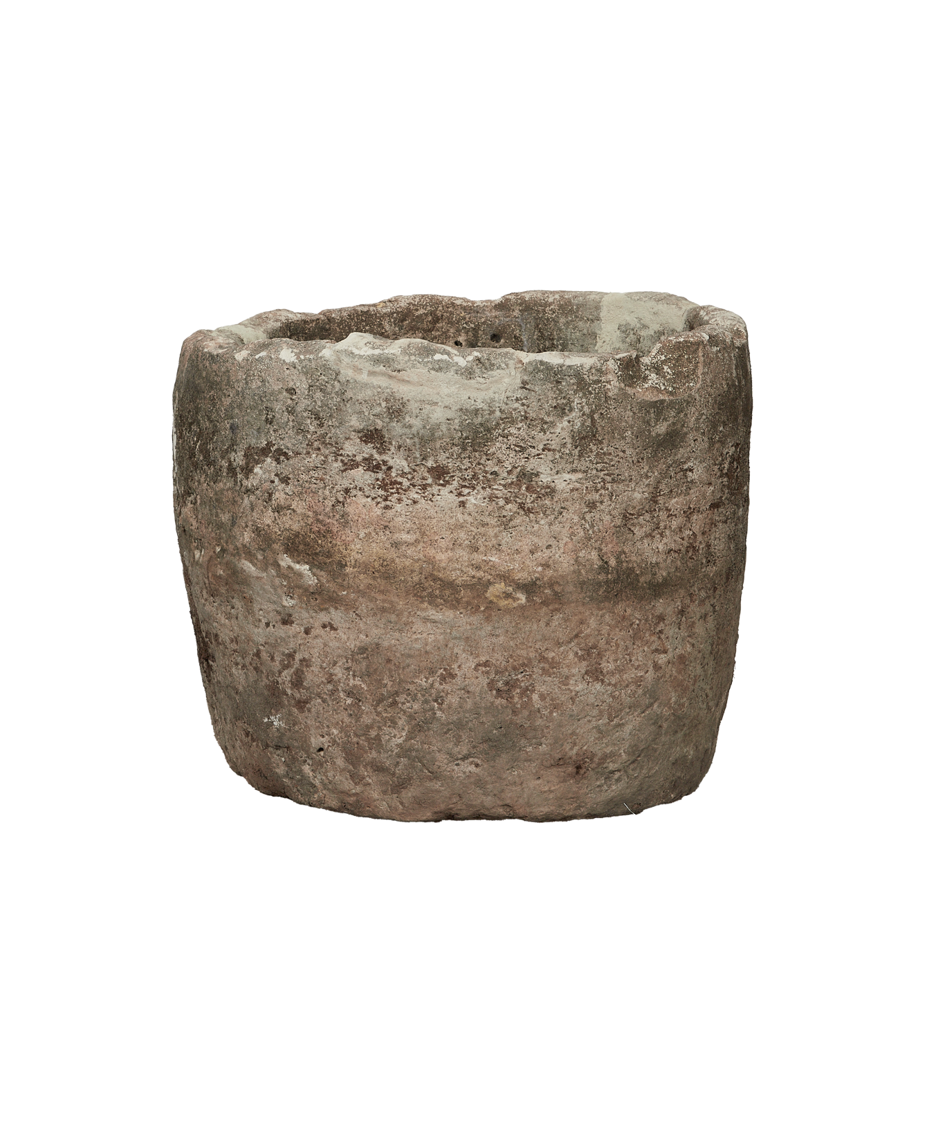 Vintage Limestone Trough - Round from Indonesia - Planters, Fountains, & Water Features