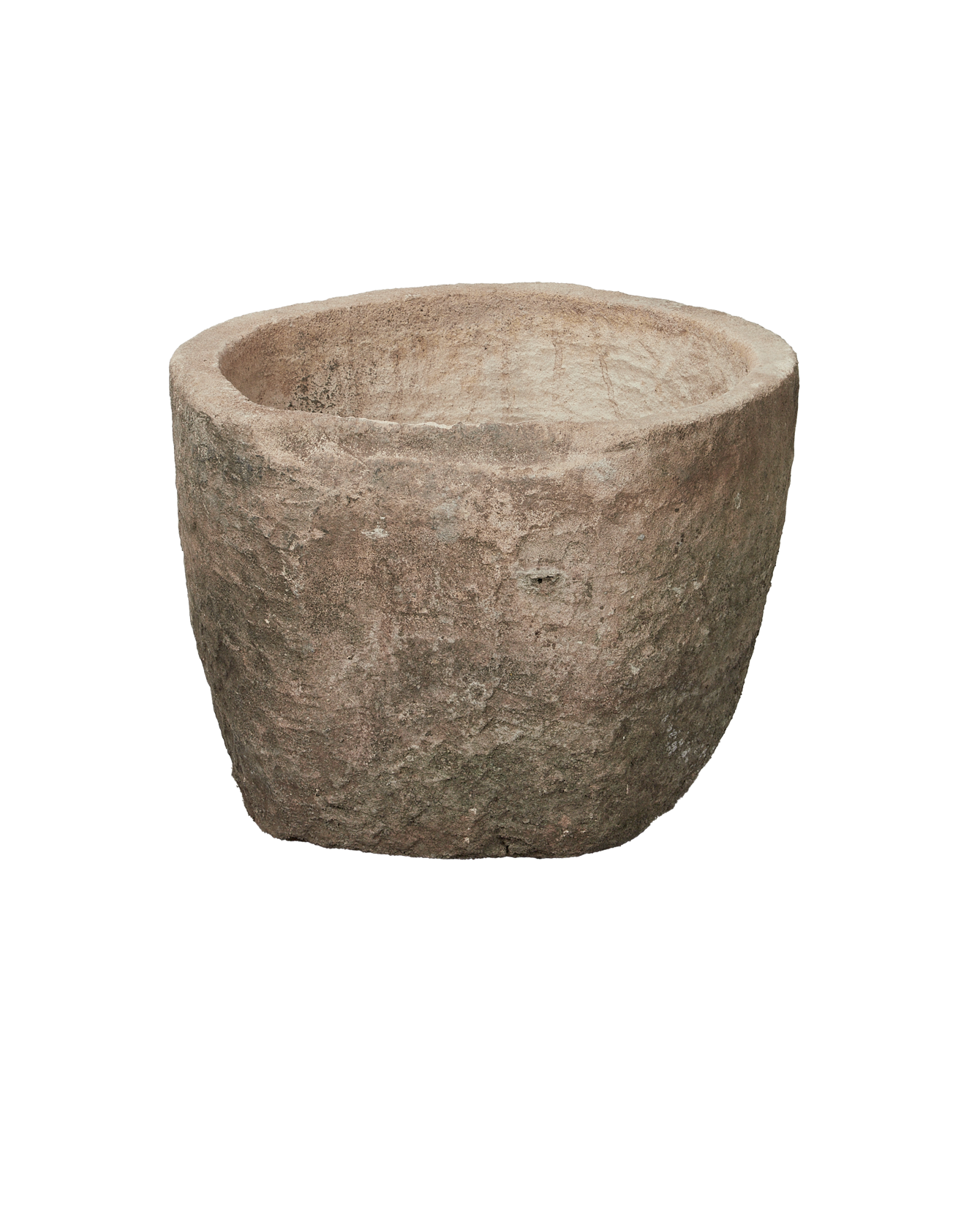Vintage Limestone Trough - Round from Indonesia - Planters, Fountains, & Water Features