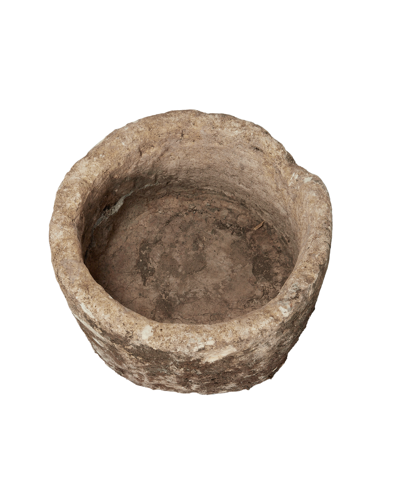 Vintage Limestone Trough - Round from Indonesia - Planters, Fountains, & Water Features