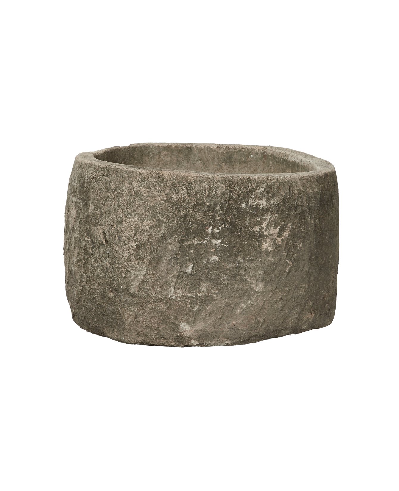 Vintage Limestone Trough - Round from Indonesia - Planters, Fountains, & Water Features