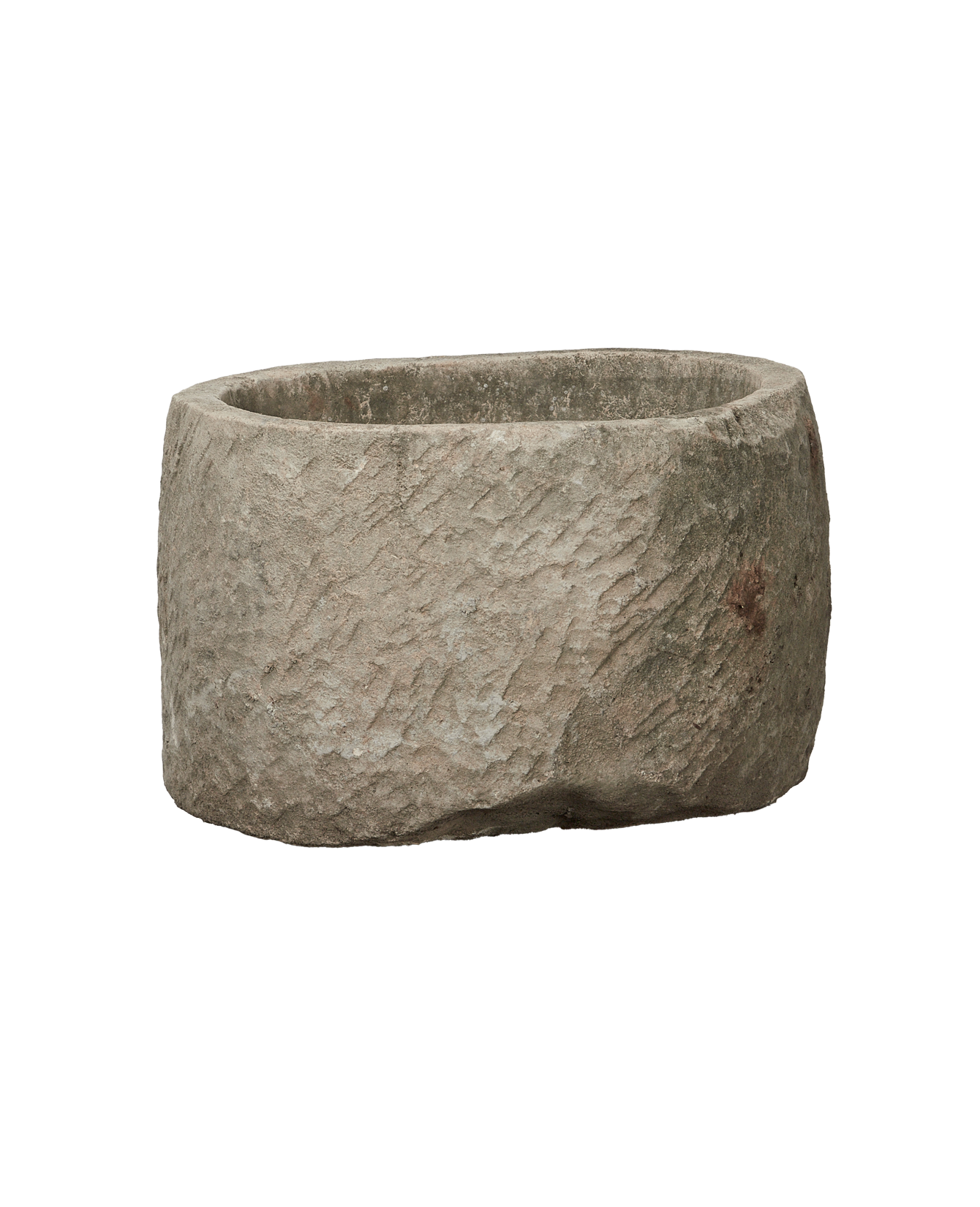 Vintage Limestone Trough - Round from Indonesia - Planters, Fountains, & Water Features