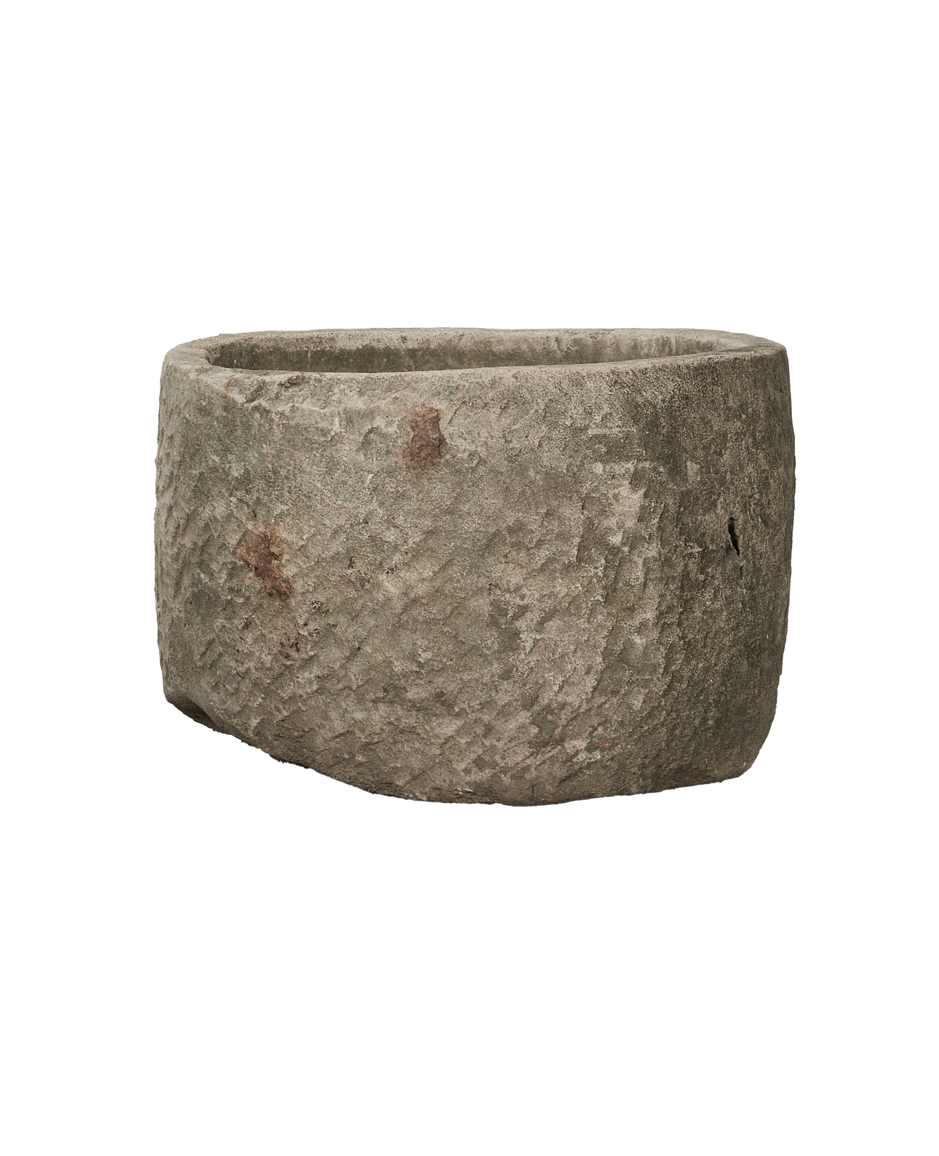 Vintage Limestone Trough - Round from Indonesia - Planters, Fountains, & Water Features