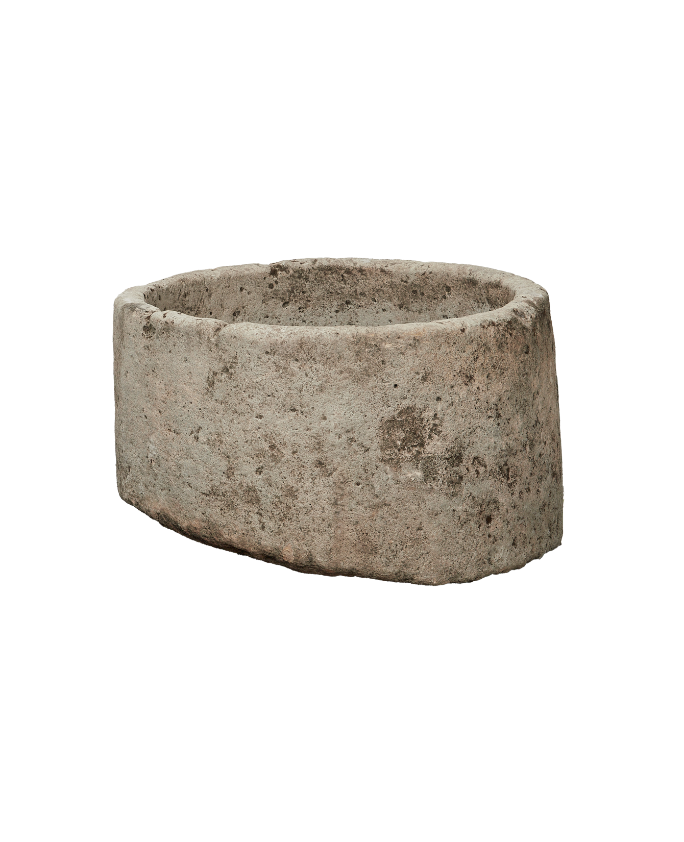 Vintage Limestone Trough - Round from Indonesia - Planters, Fountains, & Water Features