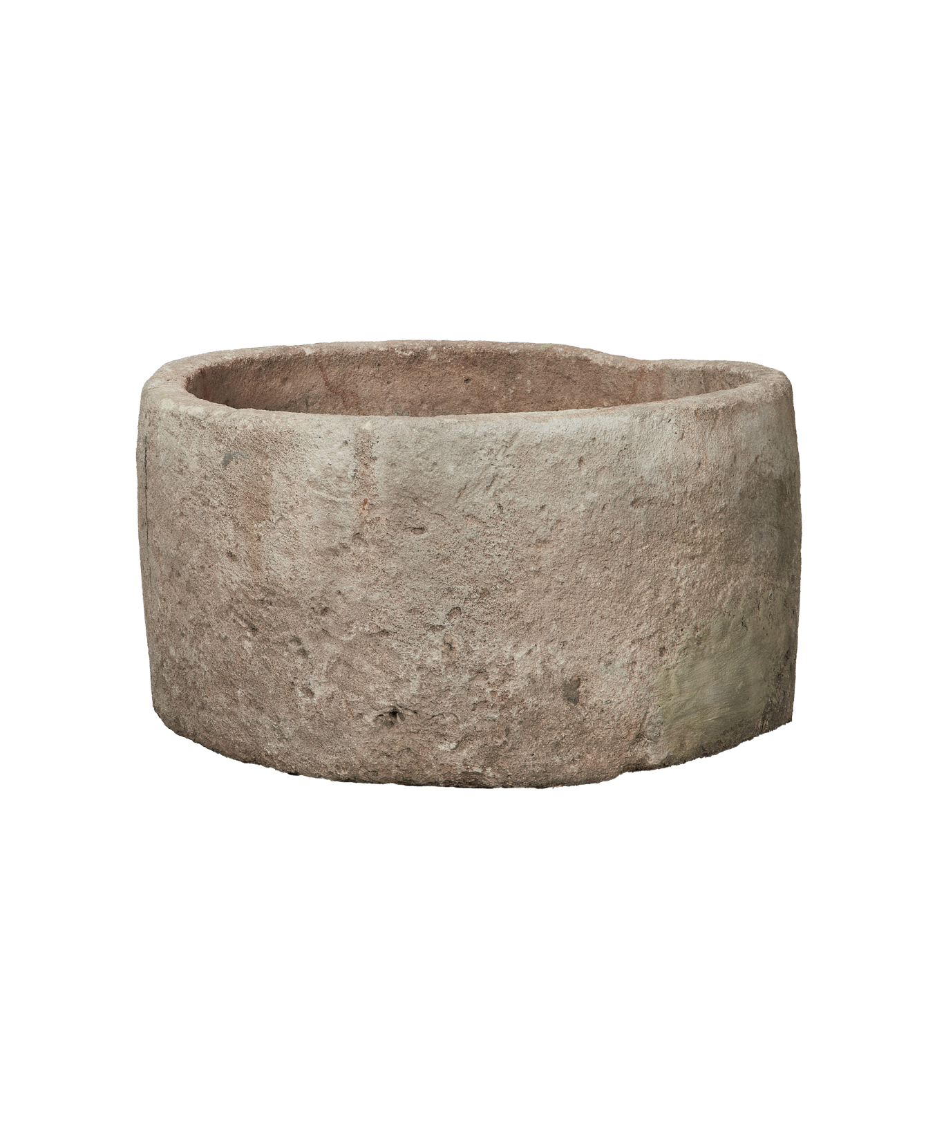 Vintage Limestone Trough - Round from Indonesia - Planters, Fountains, & Water Features