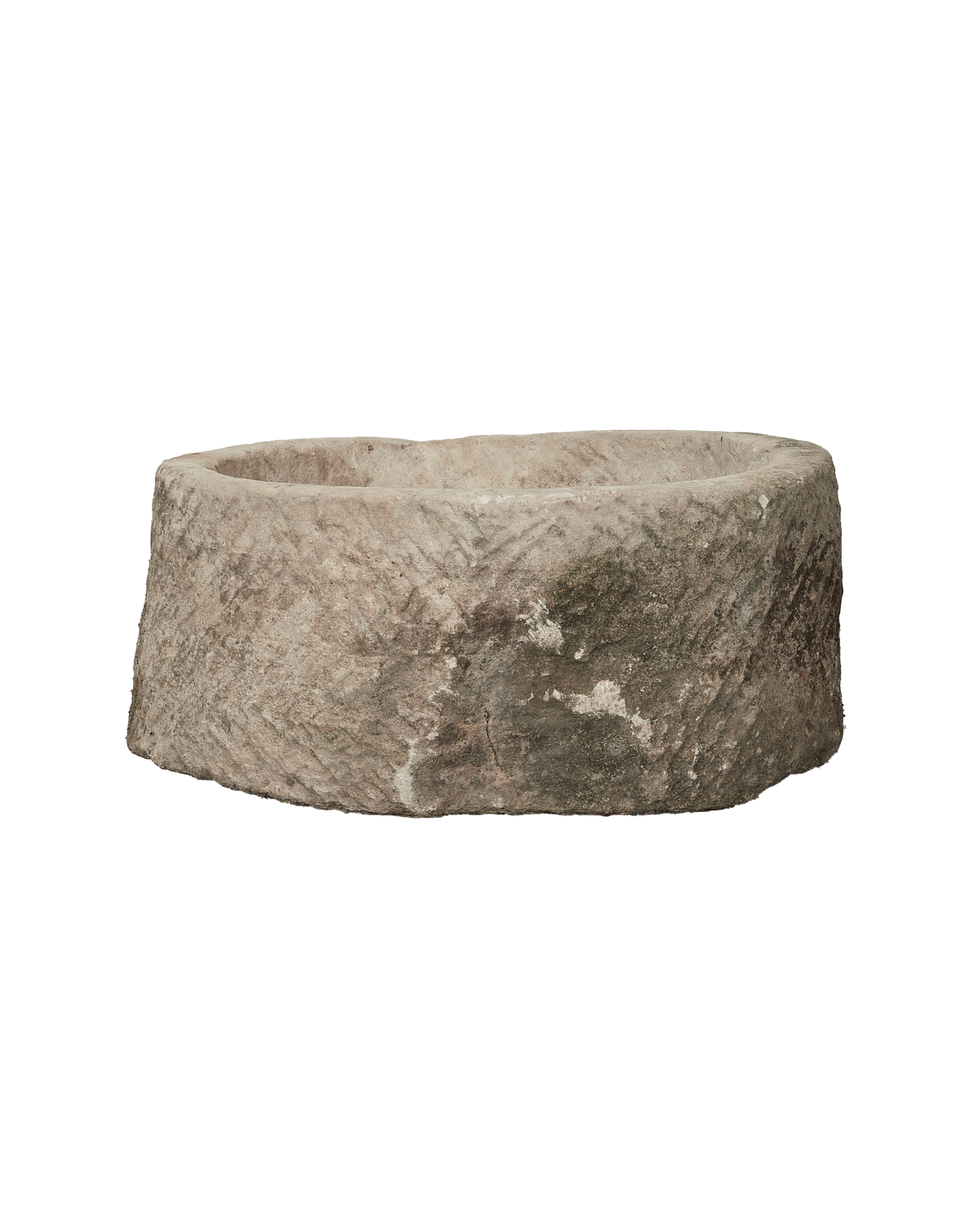 Vintage Limestone Trough - Round from Indonesia - Planters, Fountains, & Water Features