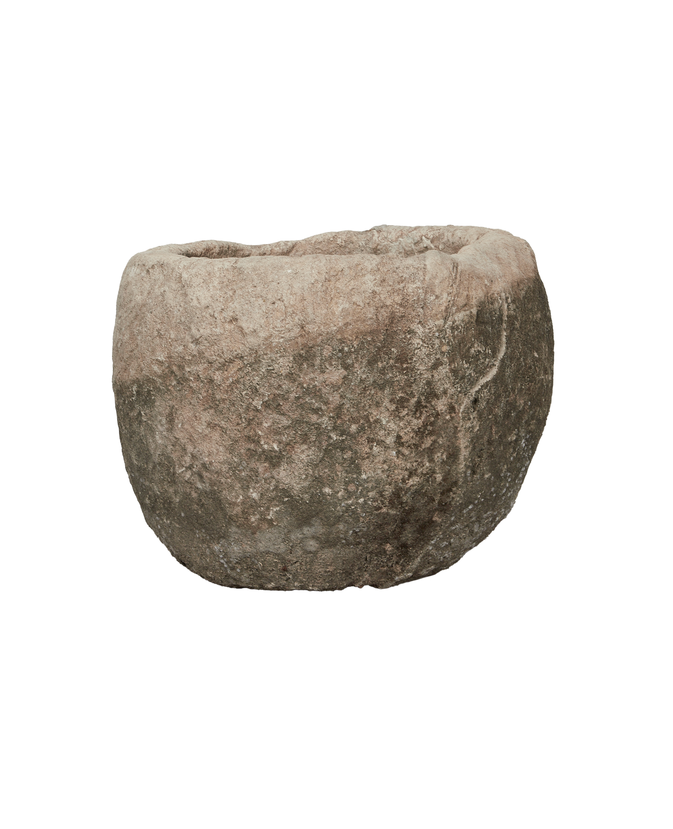 Vintage Limestone Trough - Round from Indonesia - Planters, Fountains, & Water Features