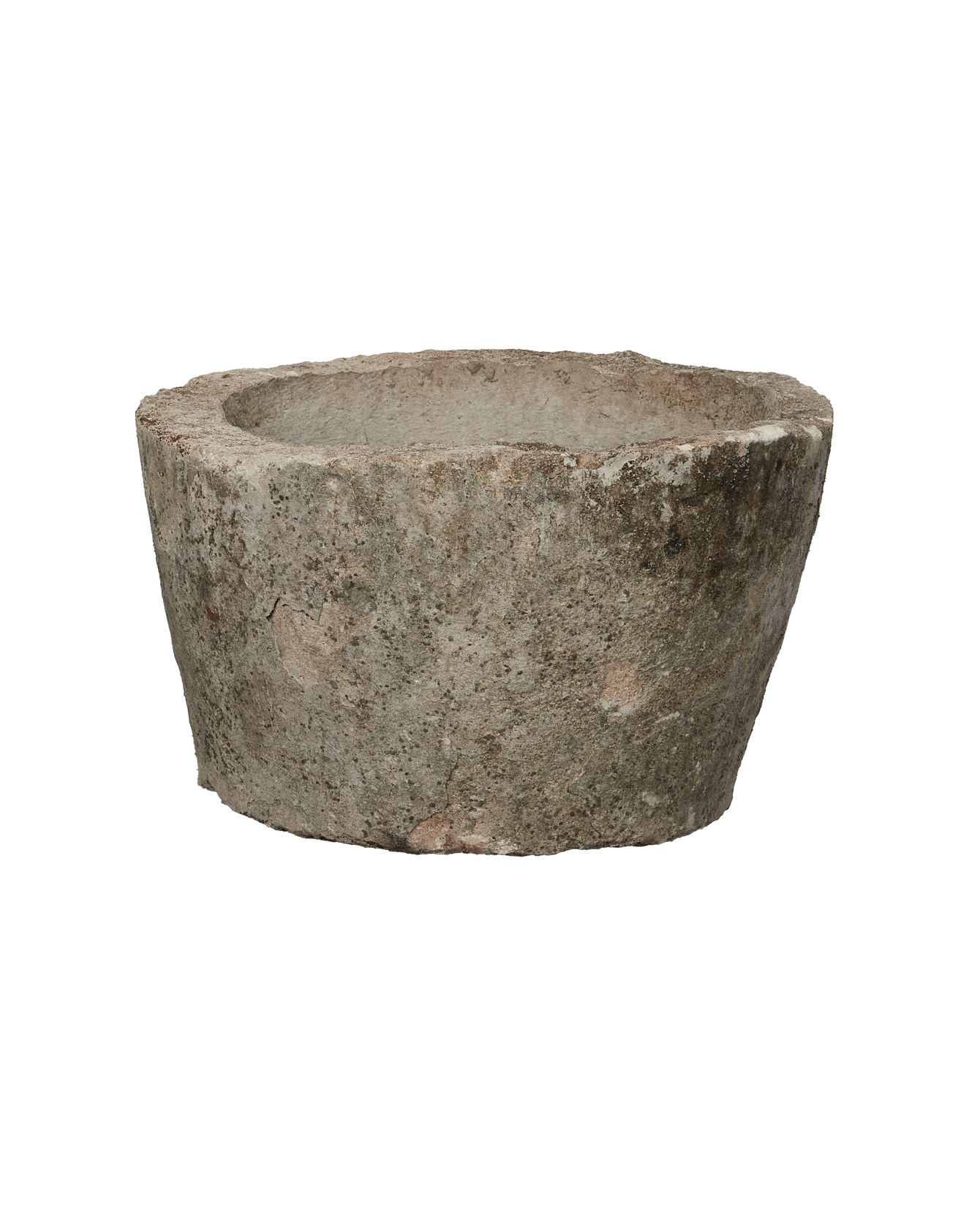 Vintage Limestone Trough - Round from Indonesia - Planters, Fountains, & Water Features