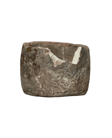 Vintage Limestone Trough - Round from Indonesia - Planters, Fountains, & Water Features