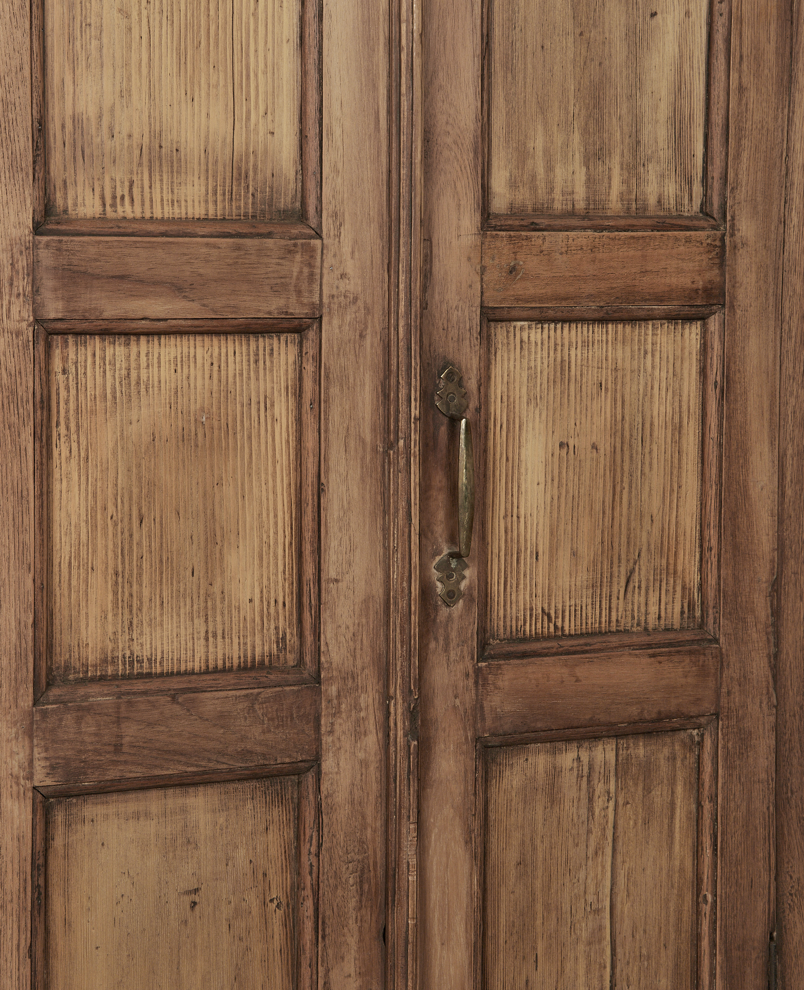 Vintage Wood Cabinet - Bleached from India made of Wood