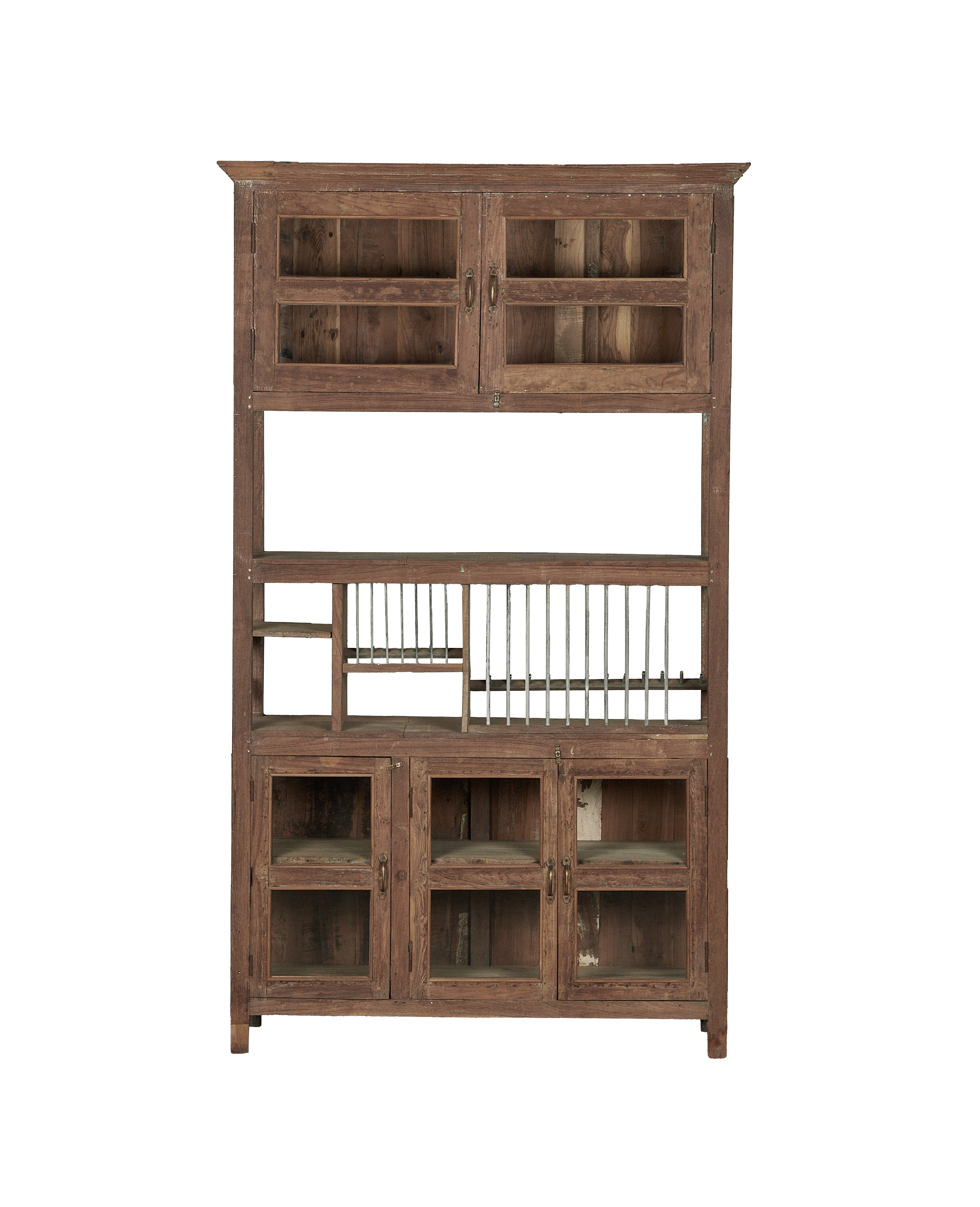 Vintage Kitchen Cabinet - Bleached from India made of Wood