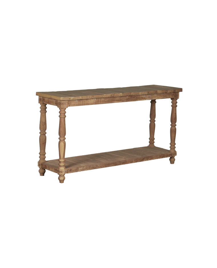 Wood Console - Bleached