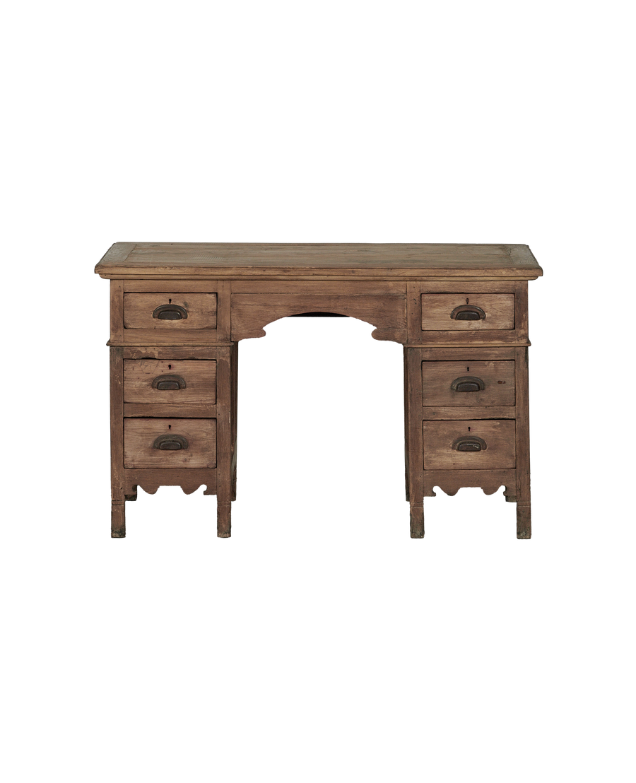 Wood Desk - Bleached