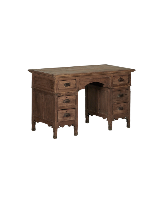 Wood Desk - Bleached