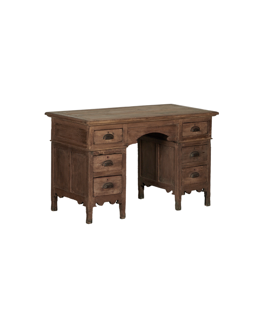 Wood Desk - Bleached
