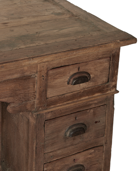 Wood Desk - Bleached