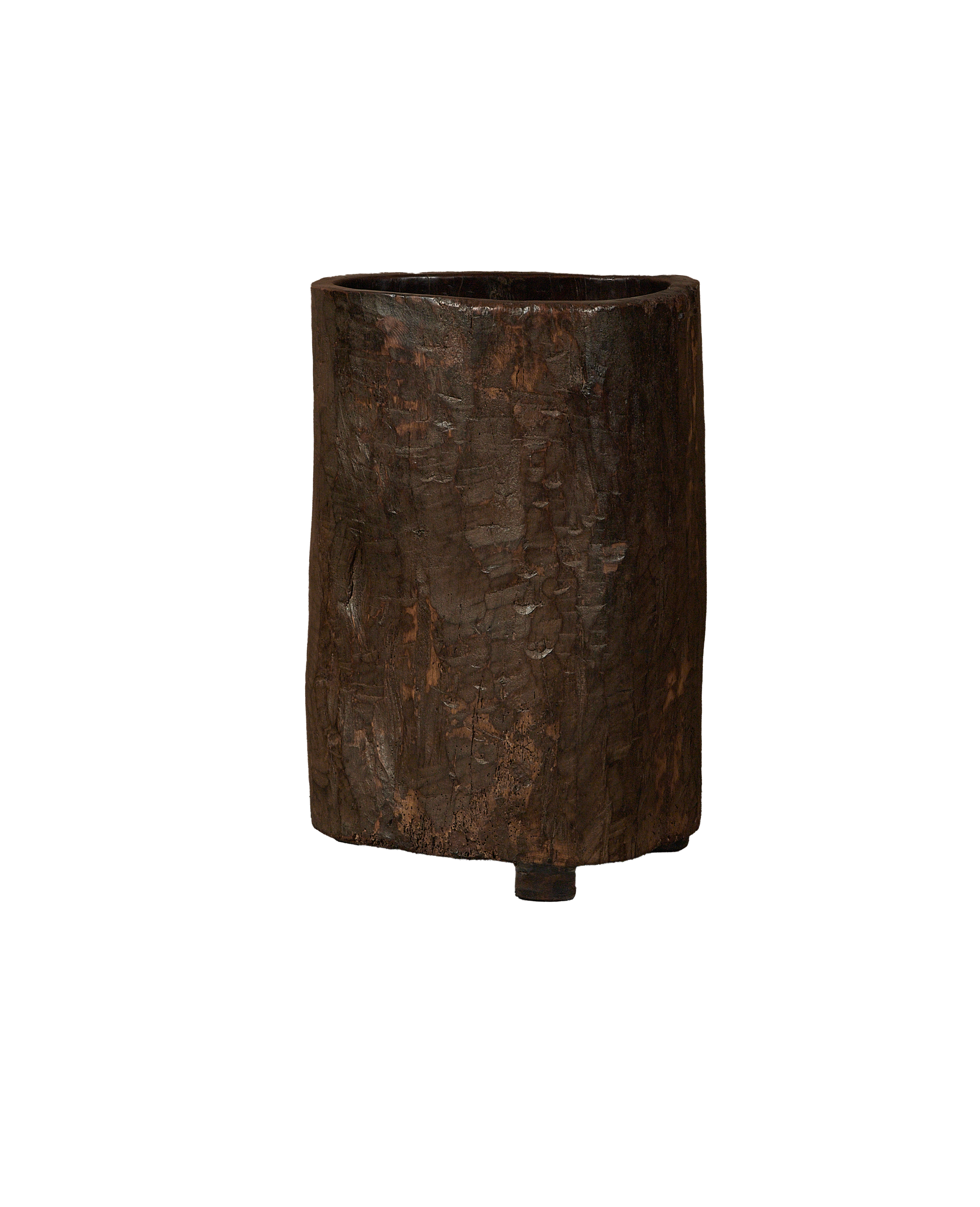 Antique Nagaland Planter from India made of Wood