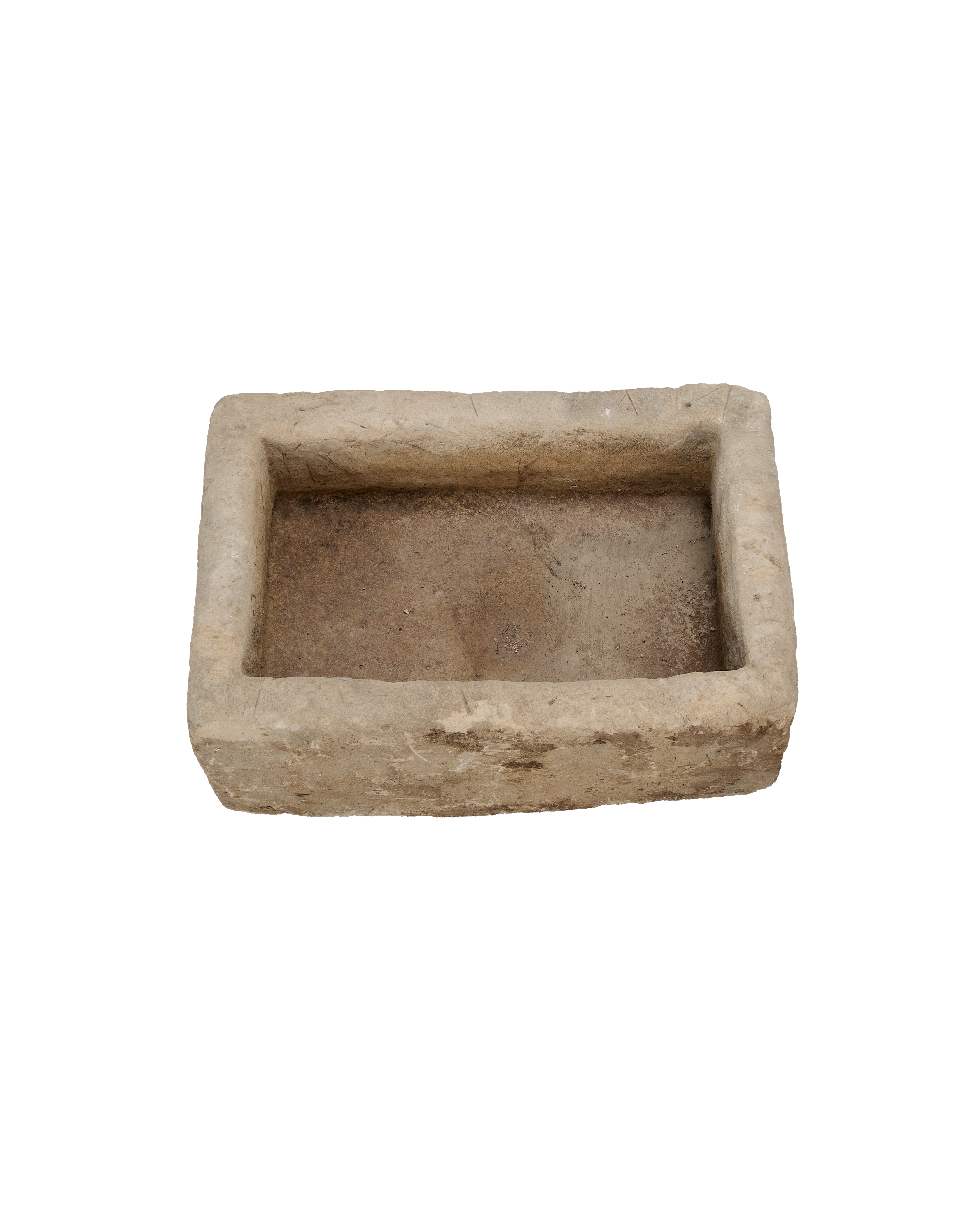Vintage Limestone Trough - Rectangle from Indonesia - Planters, Fountains, & Water Features