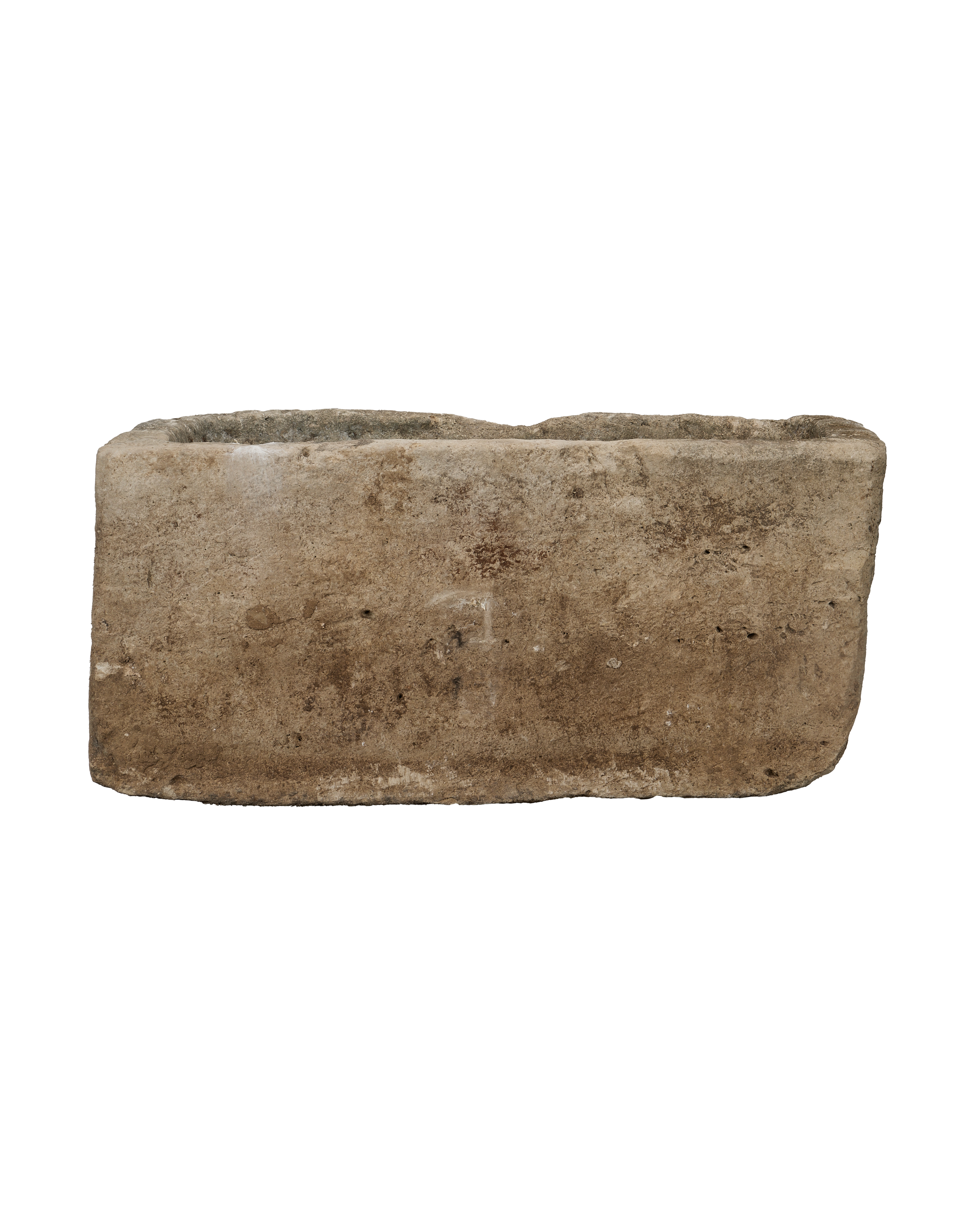 Vintage Limestone Trough - Rectangle from Indonesia - Planters, Fountains, & Water Features