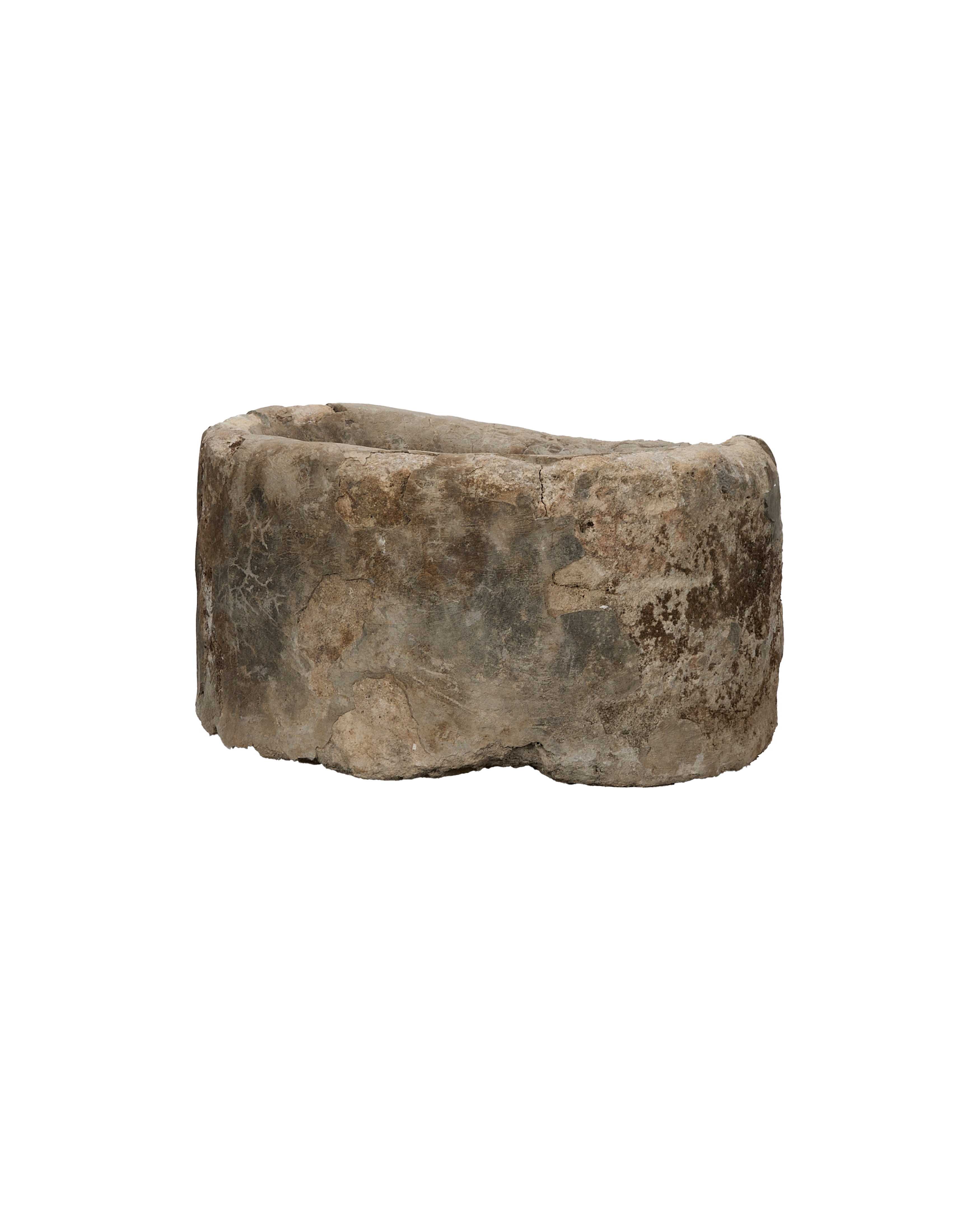 Vintage Limestone Trough - Round from Indonesia - Planters, Fountains, & Water Features