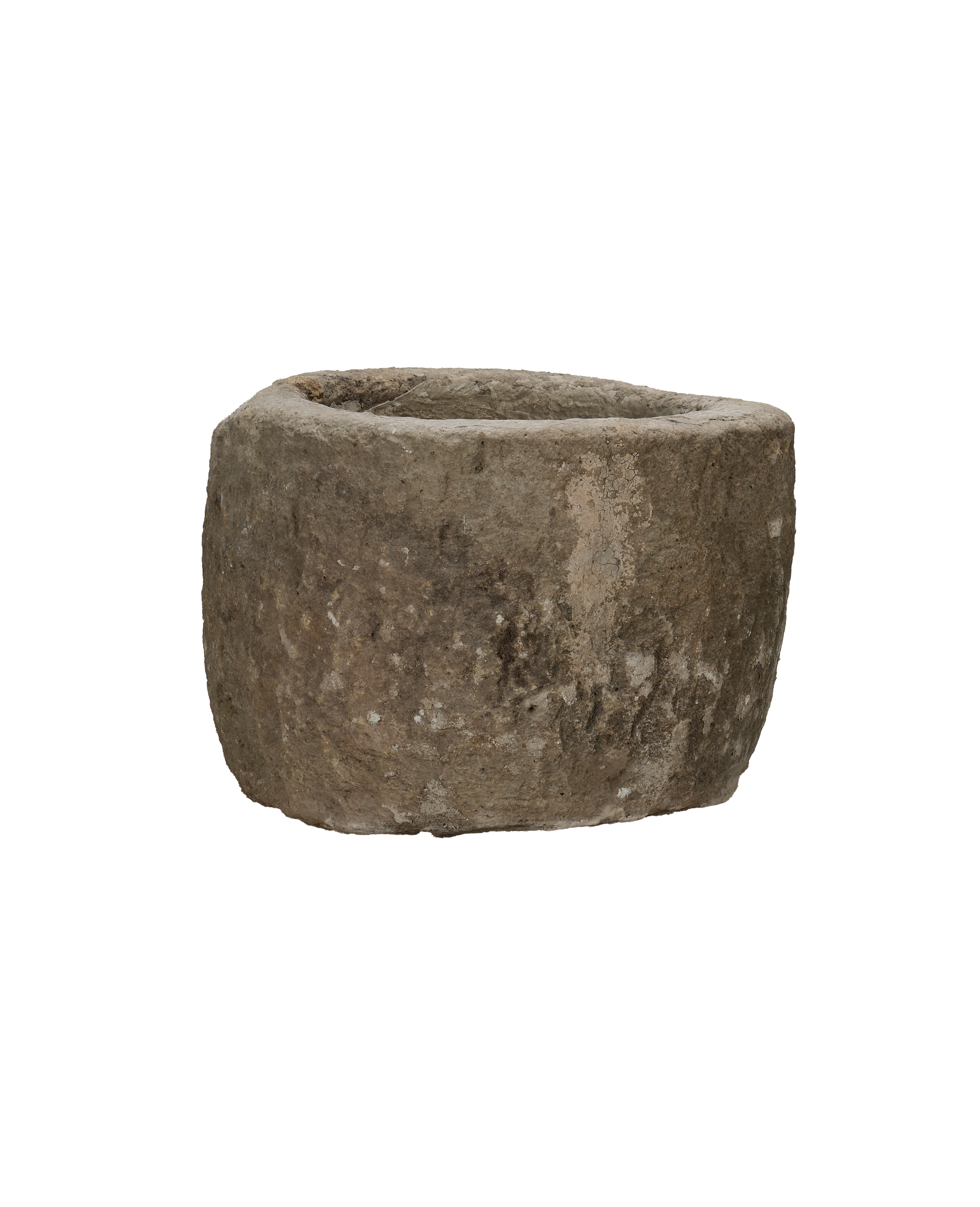 Vintage Limestone Trough - Round from Indonesia - Planters, Fountains, & Water Features