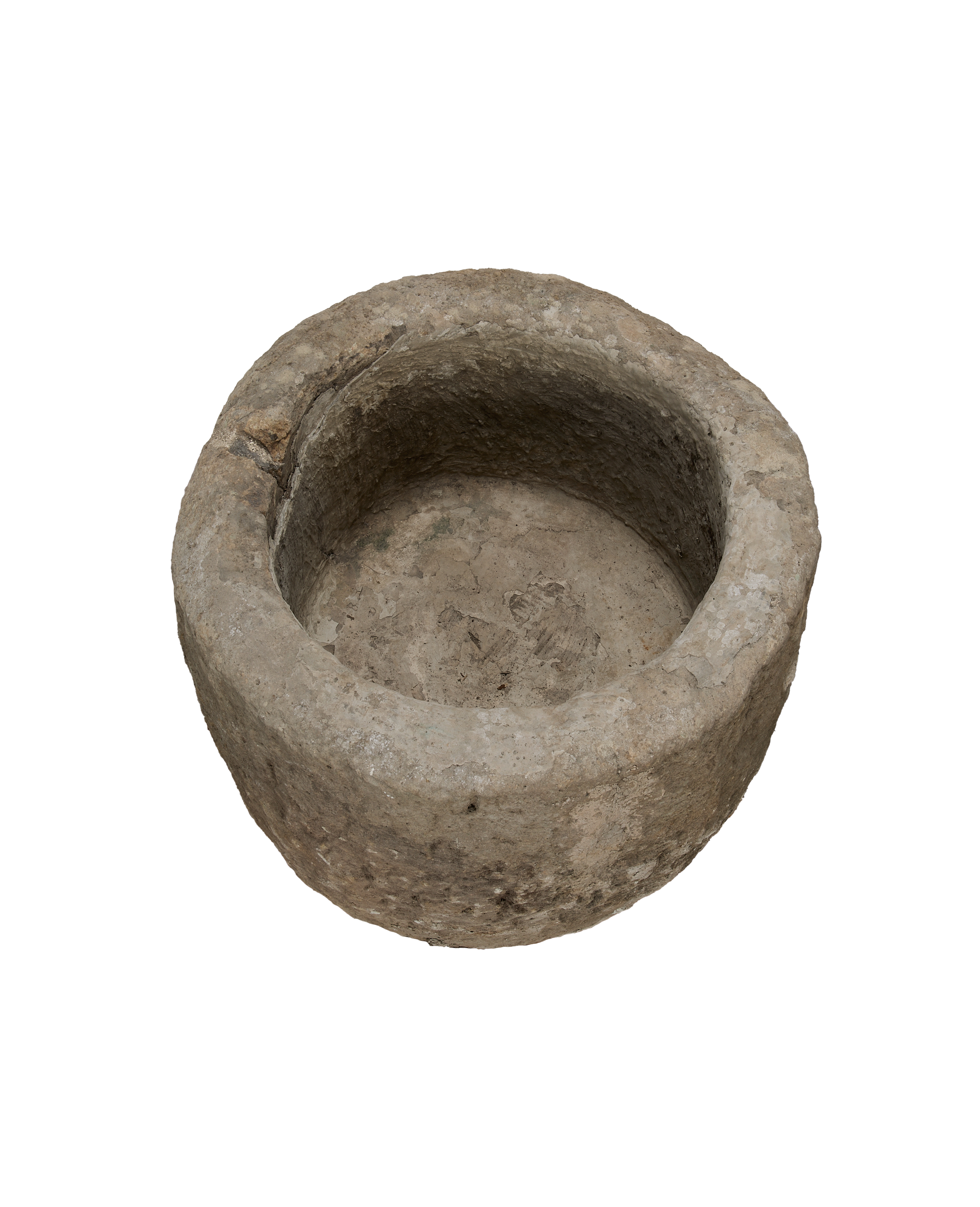 Vintage Limestone Trough - Round from Indonesia - Planters, Fountains, & Water Features