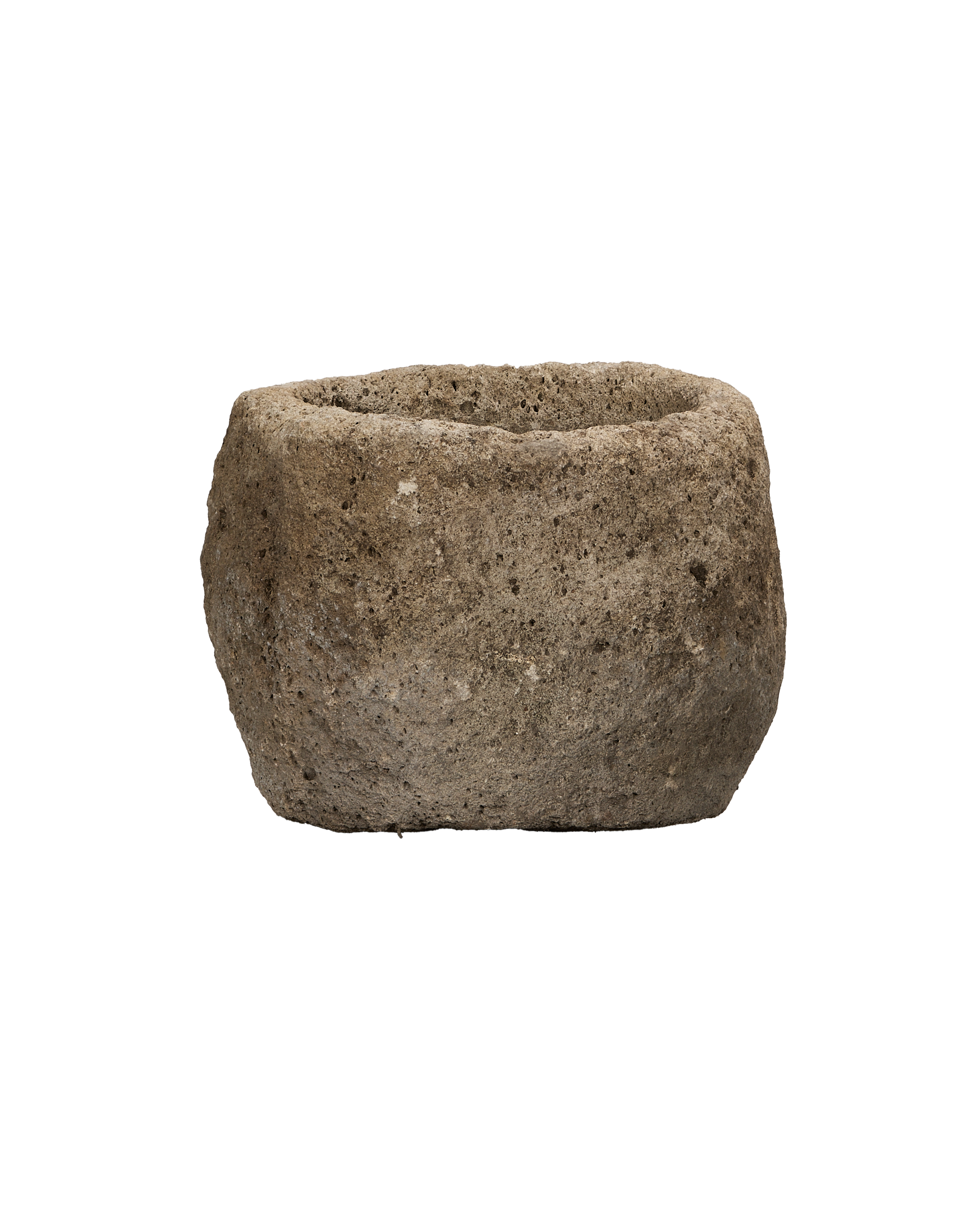 Vintage Limestone Trough - Round from Indonesia - Planters, Fountains, & Water Features