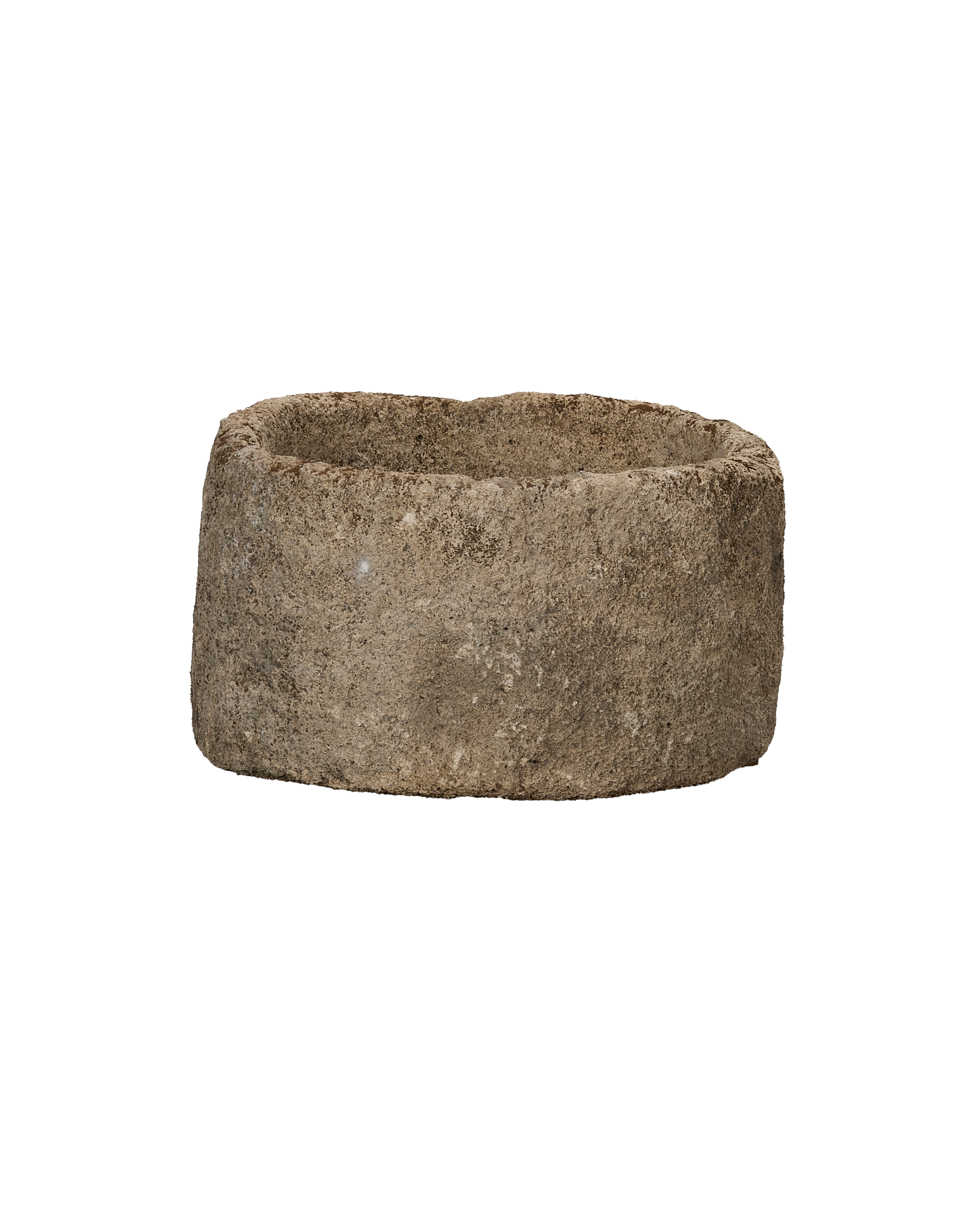 Vintage Limestone Trough - Round from Indonesia - Planters, Fountains, & Water Features