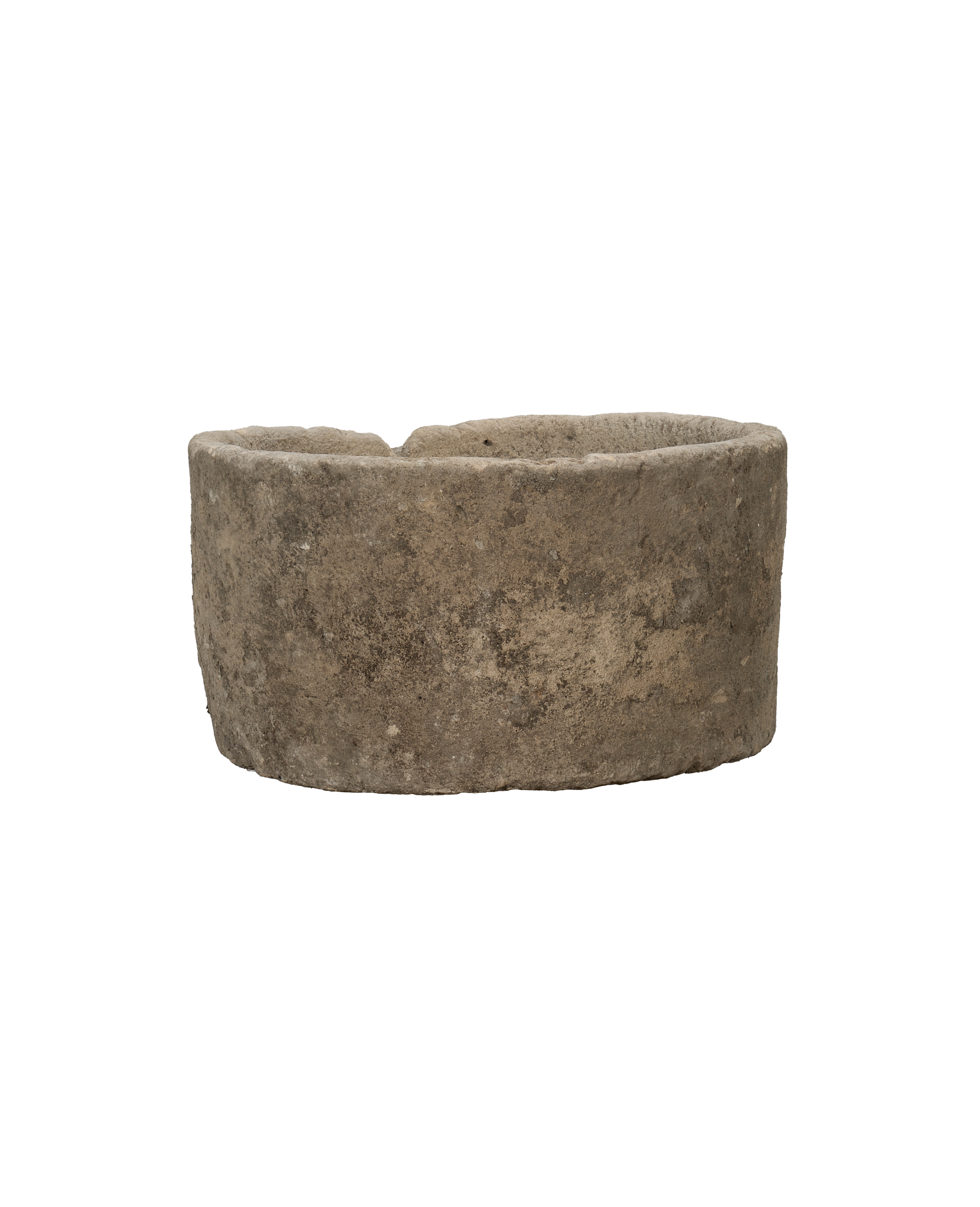 Vintage Limestone Trough - Round from Indonesia - Planters, Fountains, & Water Features