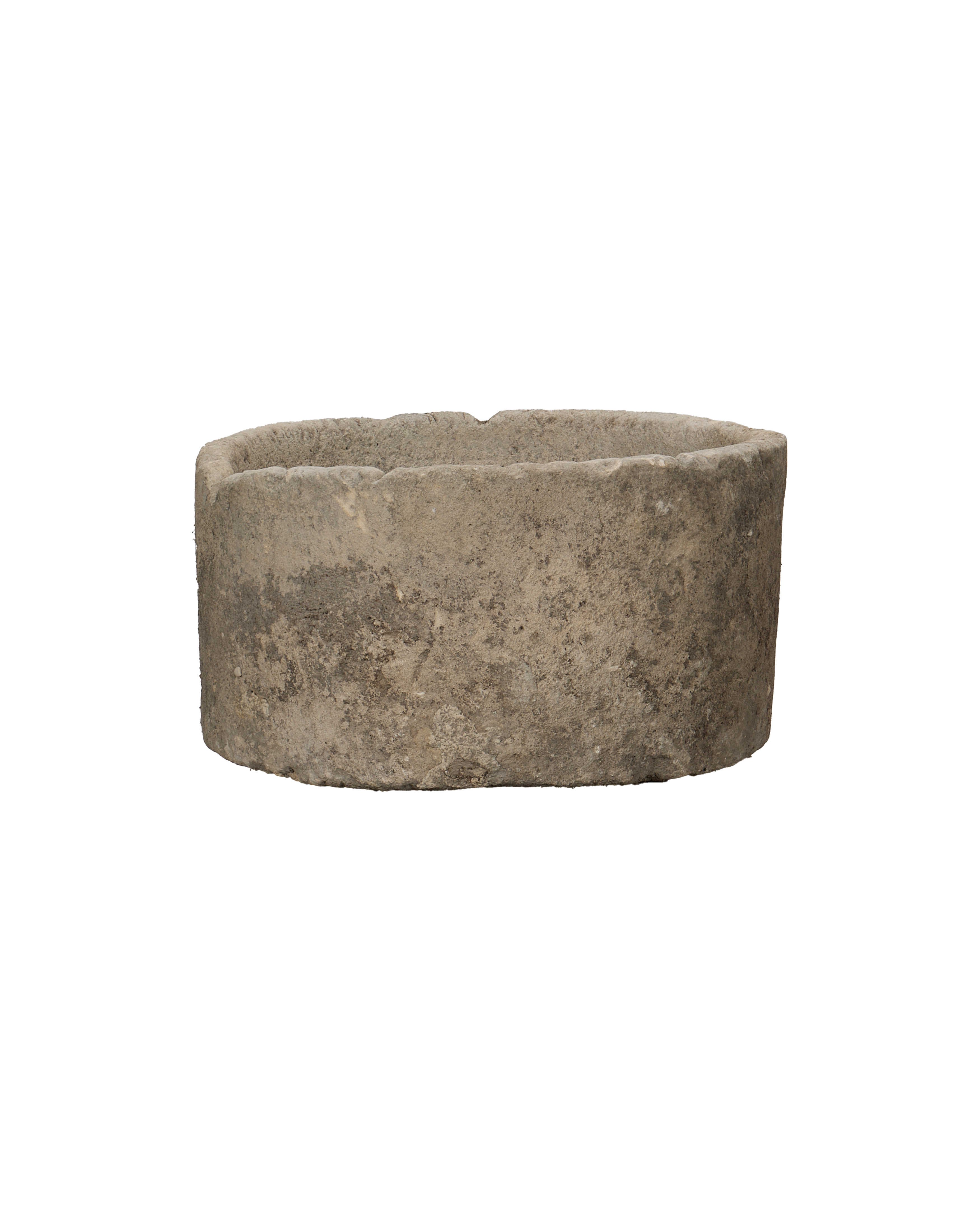 Vintage Limestone Trough - Round from Indonesia - Planters, Fountains, & Water Features