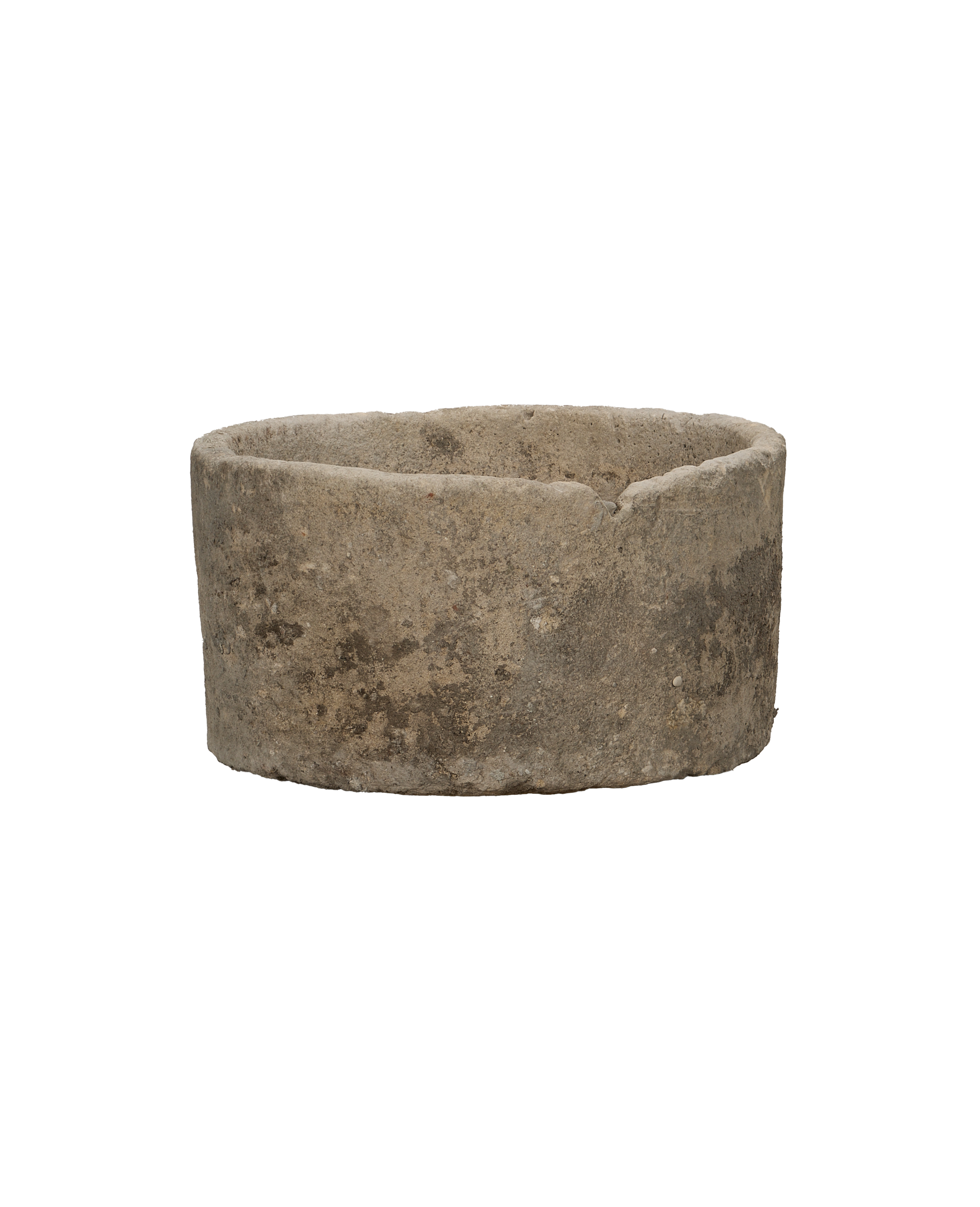 Vintage Limestone Trough - Round from Indonesia - Planters, Fountains, & Water Features
