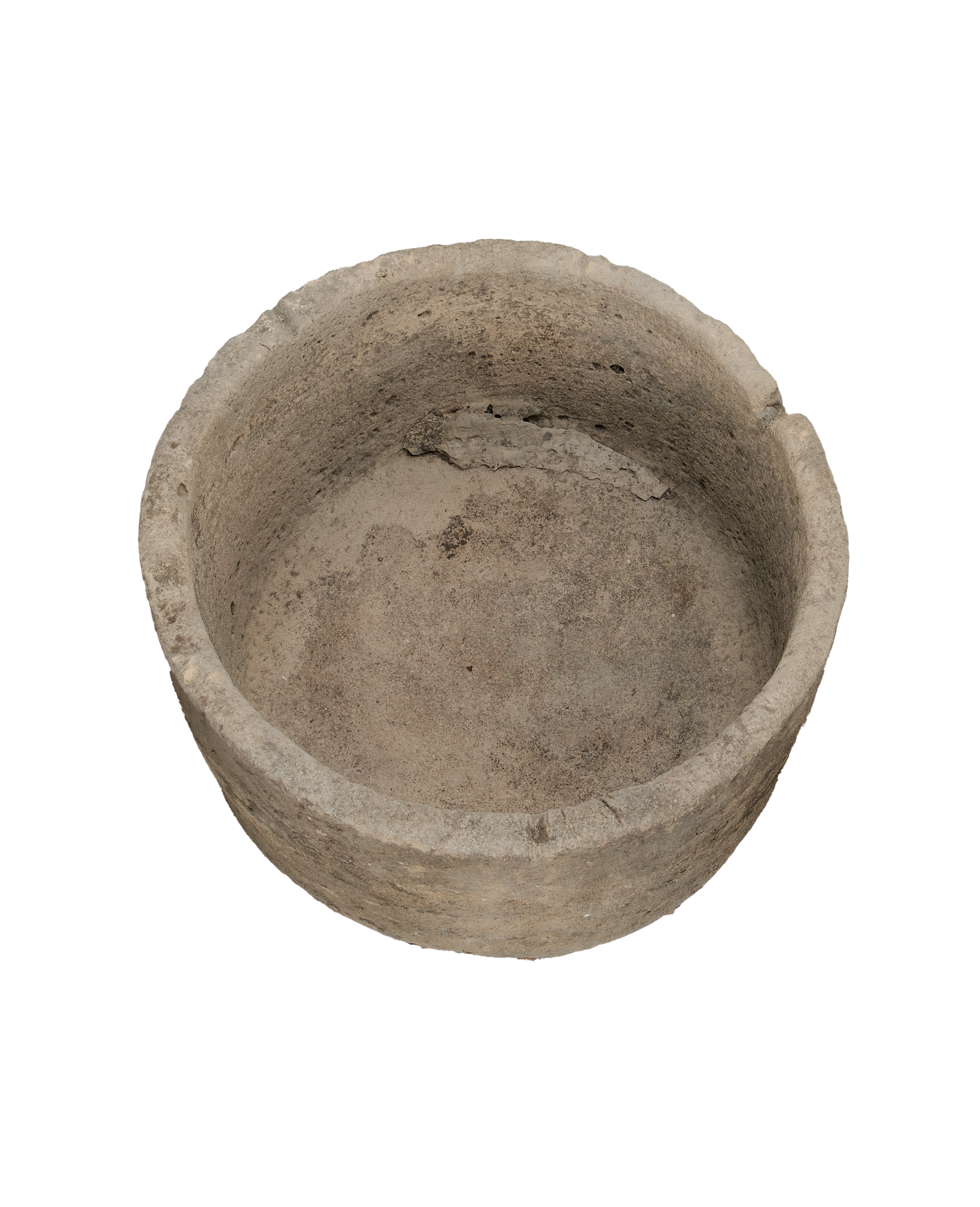 Vintage Limestone Trough - Round from Indonesia - Planters, Fountains, & Water Features