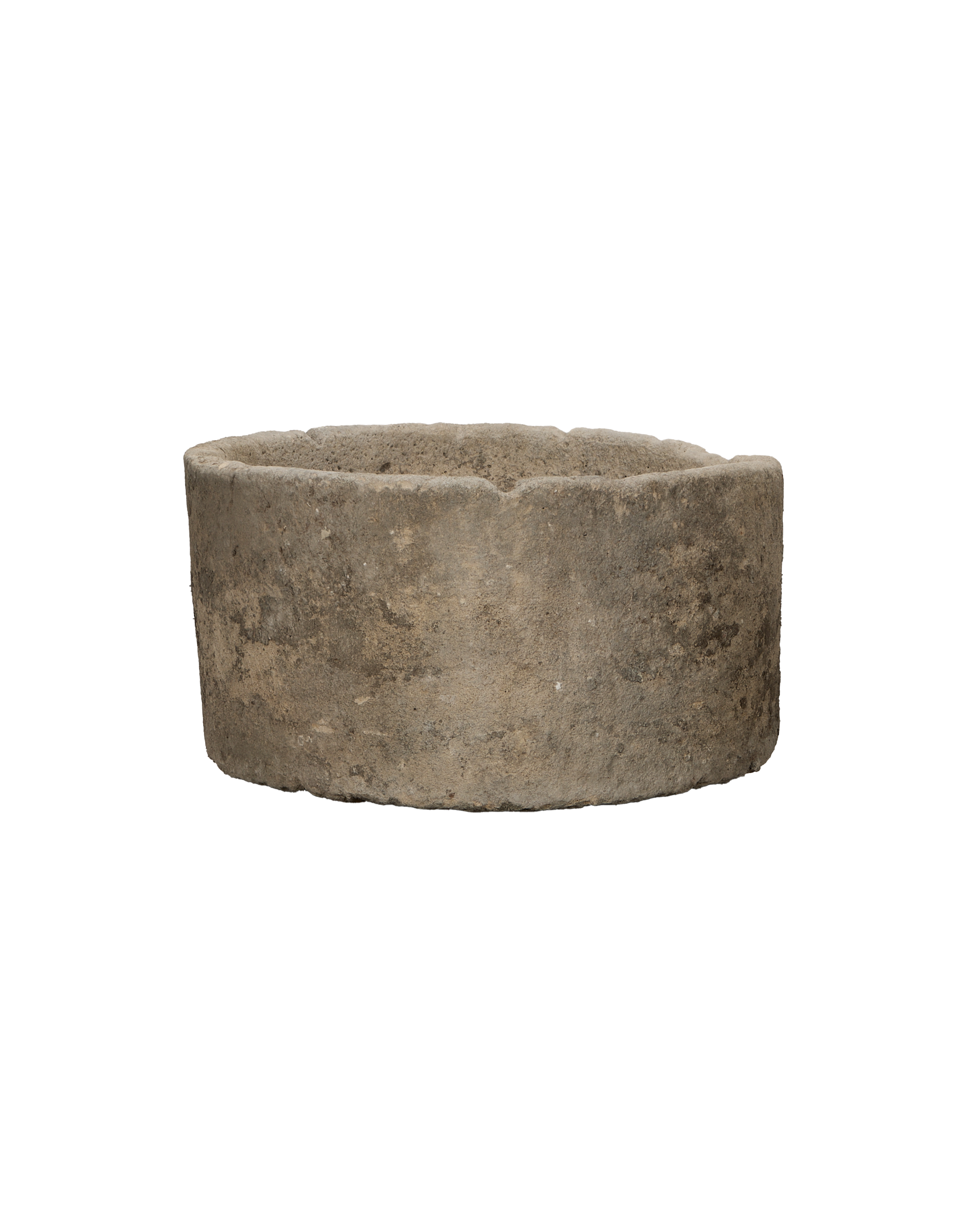 Vintage Limestone Trough - Round from Indonesia - Planters, Fountains, & Water Features
