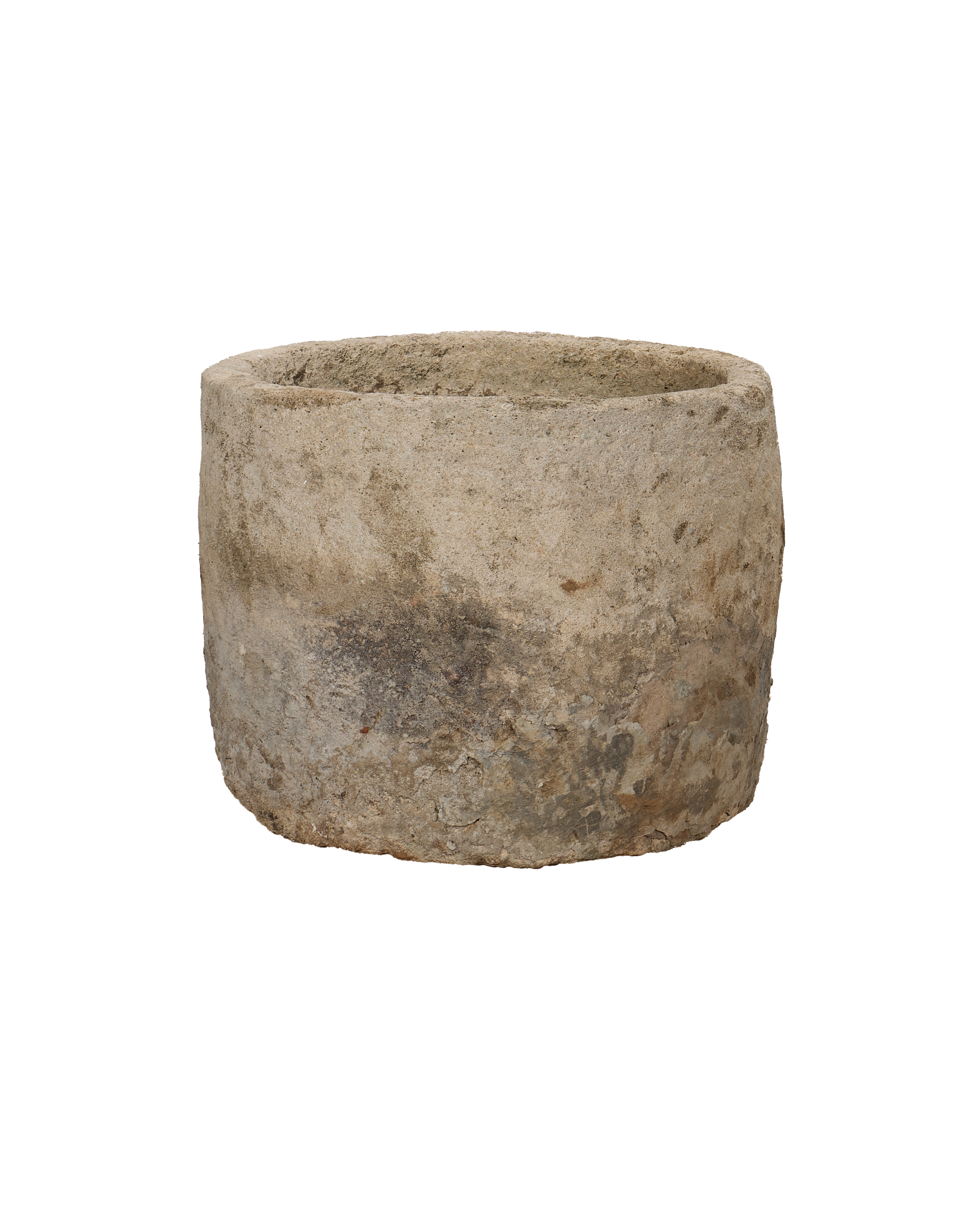 Vintage Limestone Trough - Round from Indonesia - Planters, Fountains, & Water Features