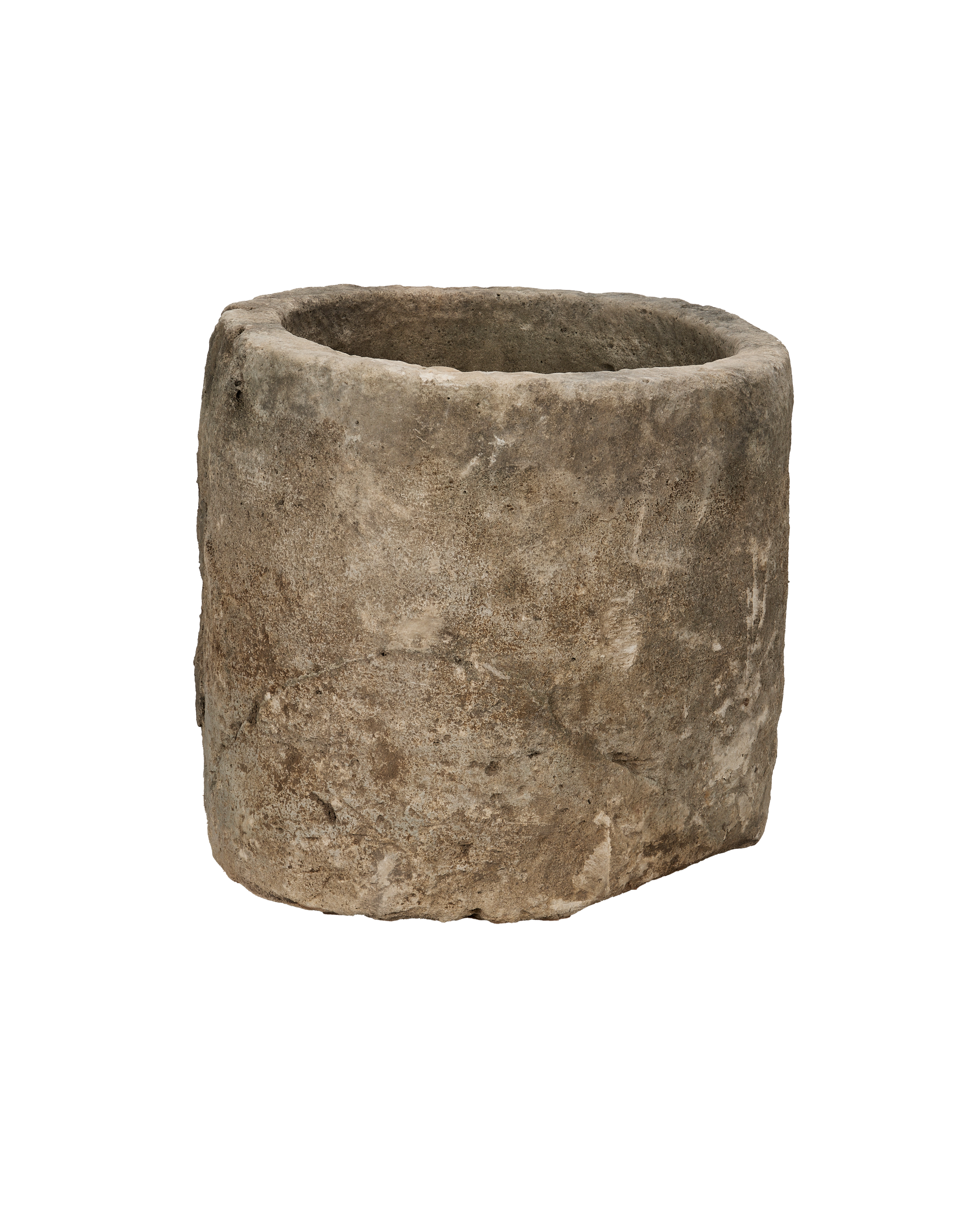 Vintage Limestone Trough - Round from Indonesia - Planters, Fountains, & Water Features