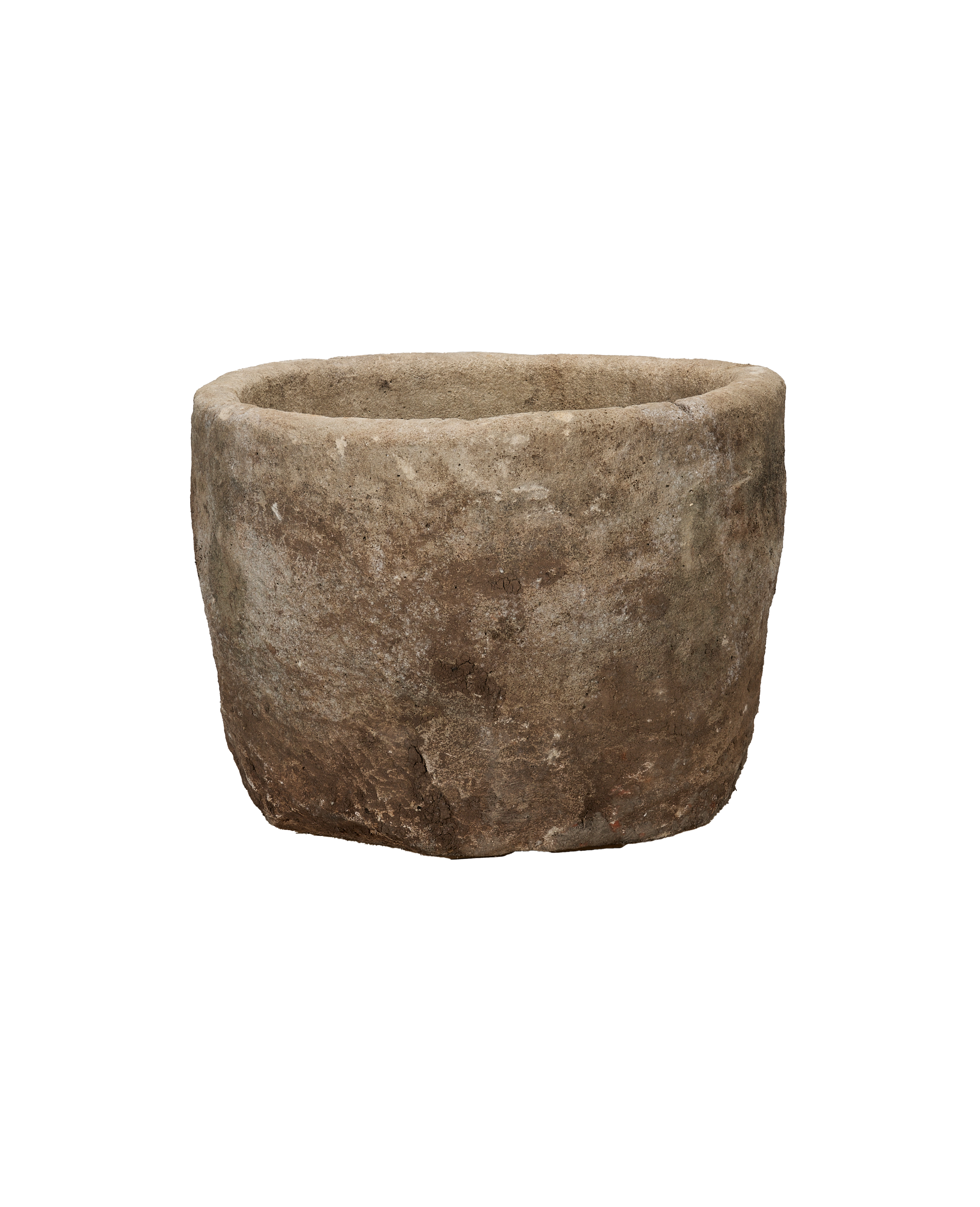 Vintage Limestone Trough - Round from Indonesia - Planters, Fountains, & Water Features