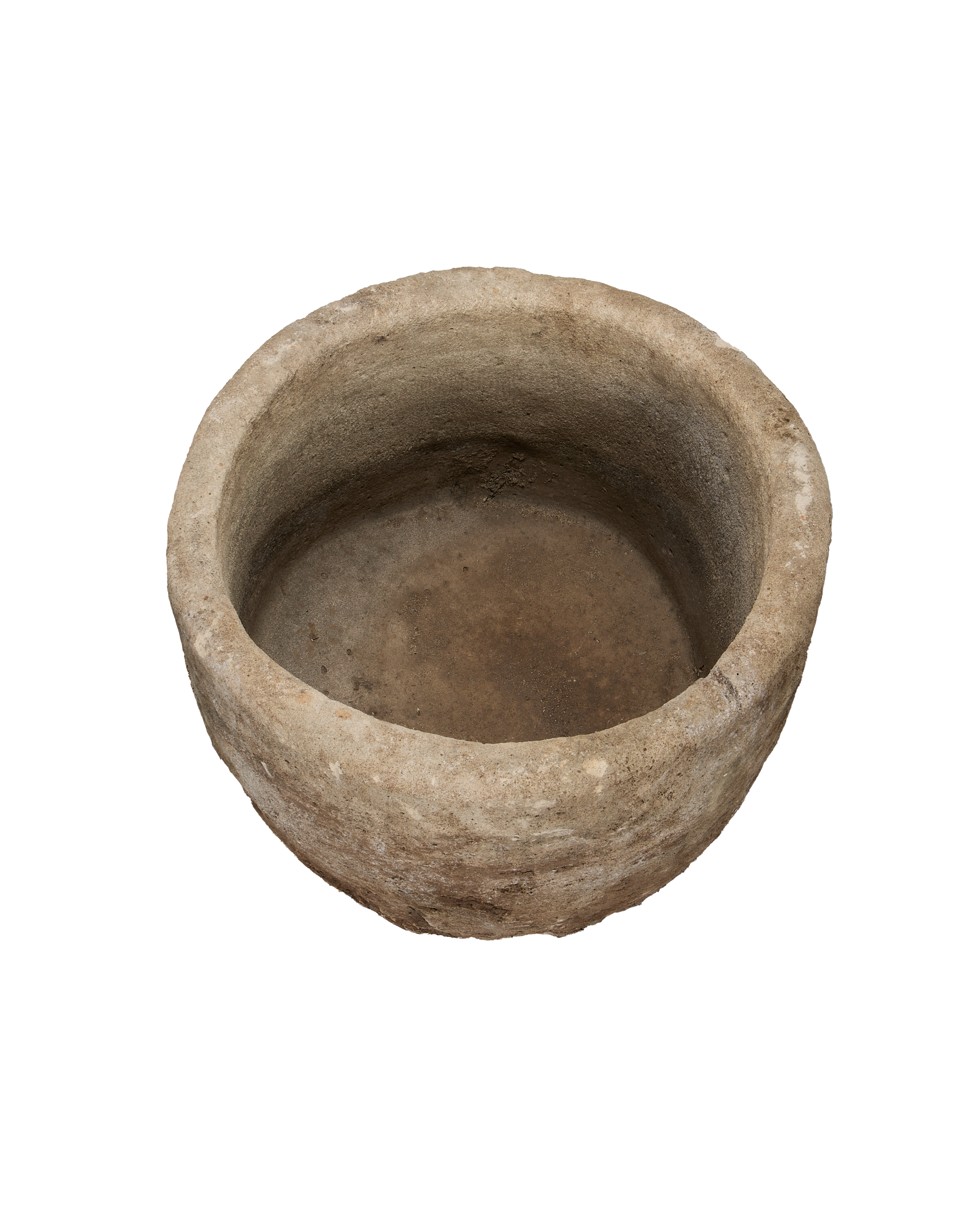 Vintage Limestone Trough - Round from Indonesia - Planters, Fountains, & Water Features