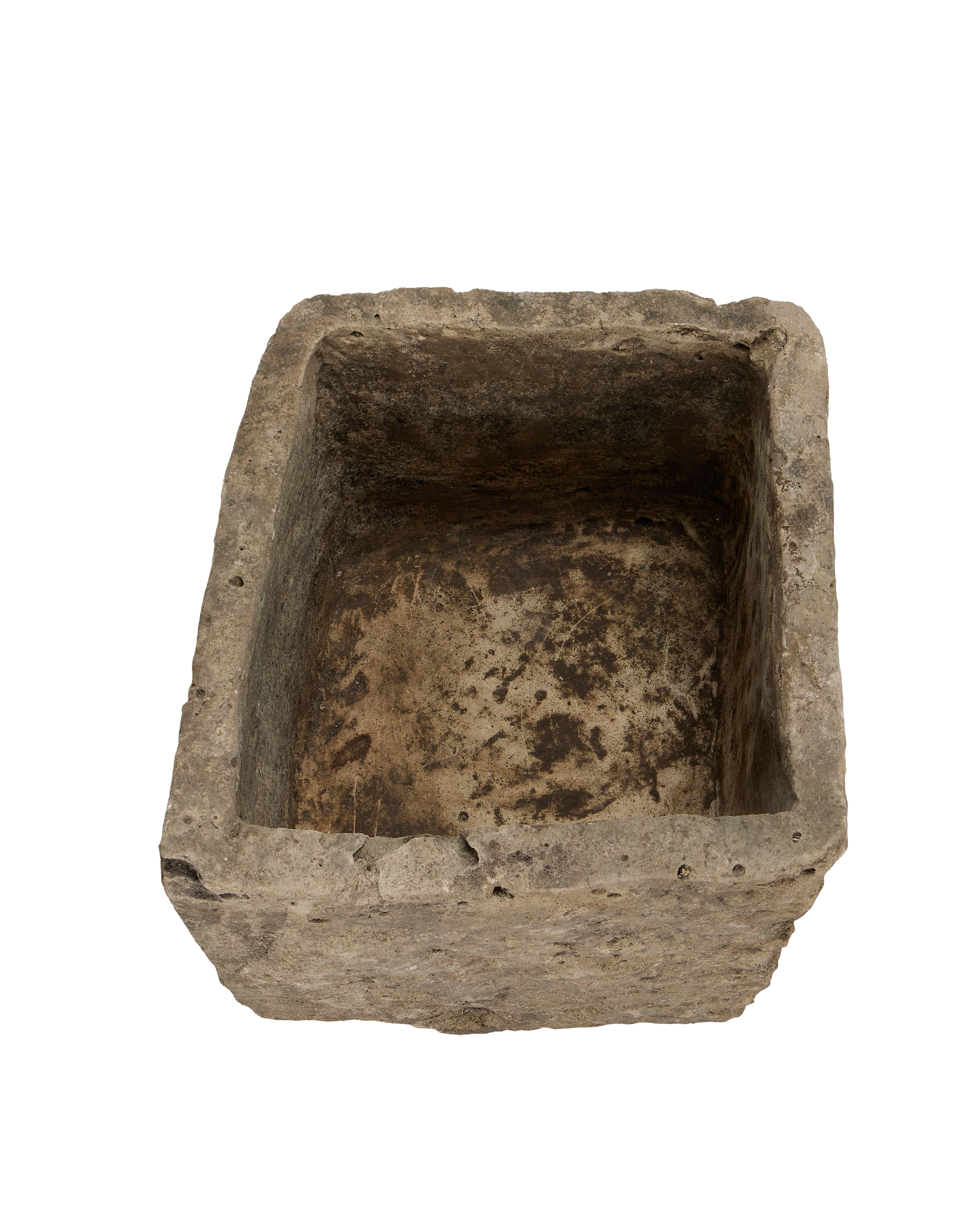 Vintage Limestone Trough - Rectangle from Indonesia - Planters, Fountains, & Water Features
