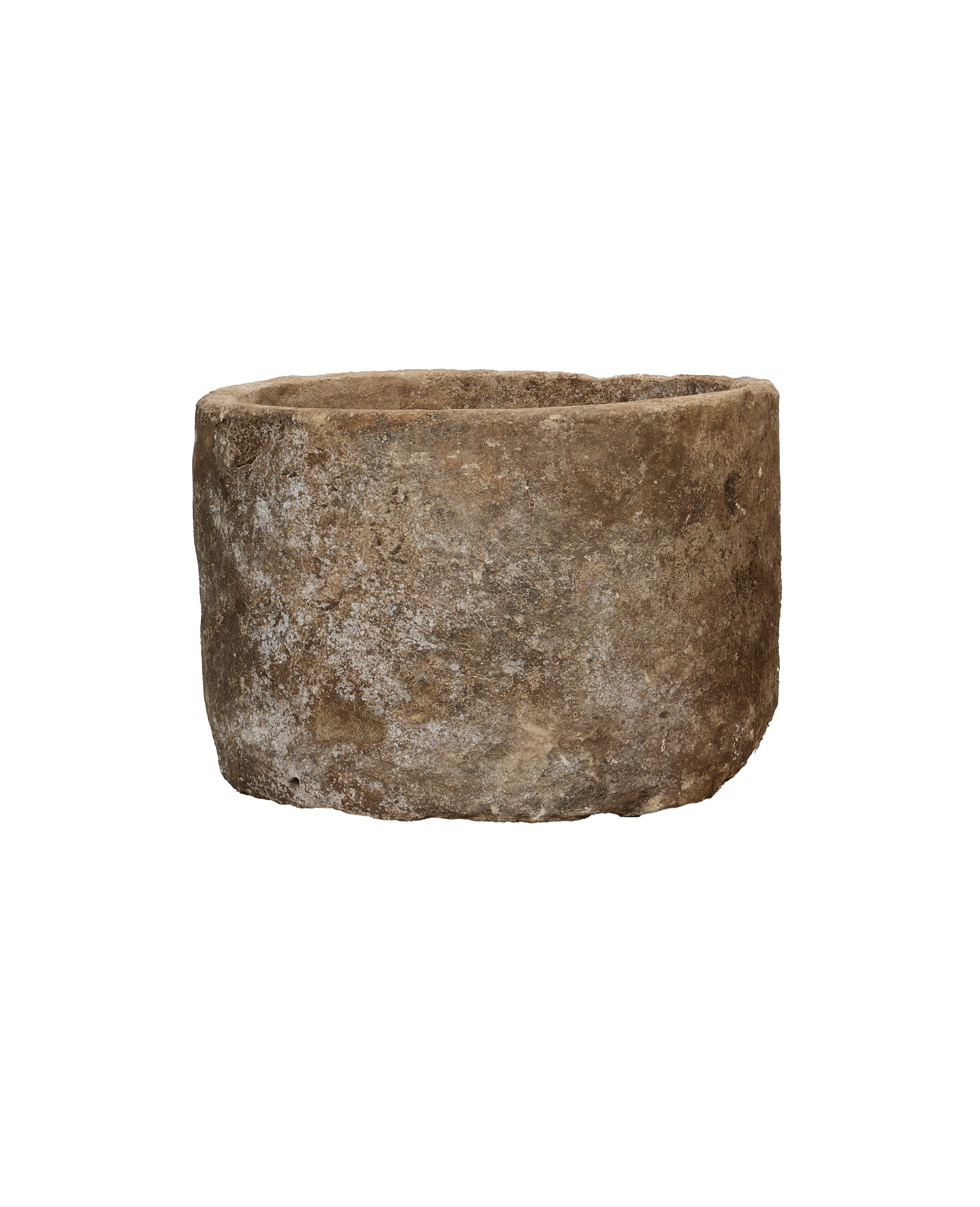 Vintage Limestone Trough - Round from Indonesia - Planters, Fountains, & Water Features